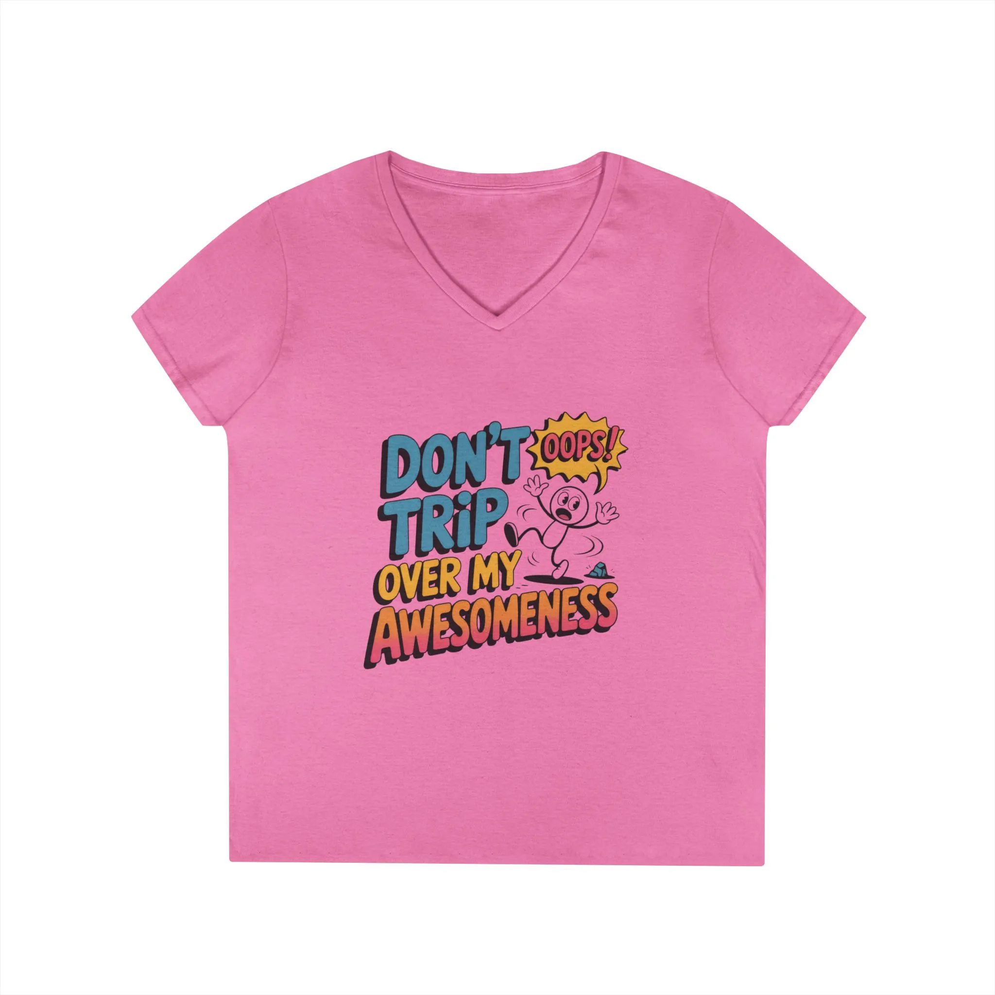 Funny Ladies' V-Neck T-Shirt, Don't Trip Over My Awesomeness Tee, Casual Wear, Gift for Her, Funny T-Shirt, Humor Tee, young girl t-shirt - Image 31