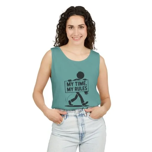 My Time, My Rules Tank Top, Fun Casual Wear for Any Occasion, Relaxed Vibe, Time Management Humor, Self love t shirt - Image 14