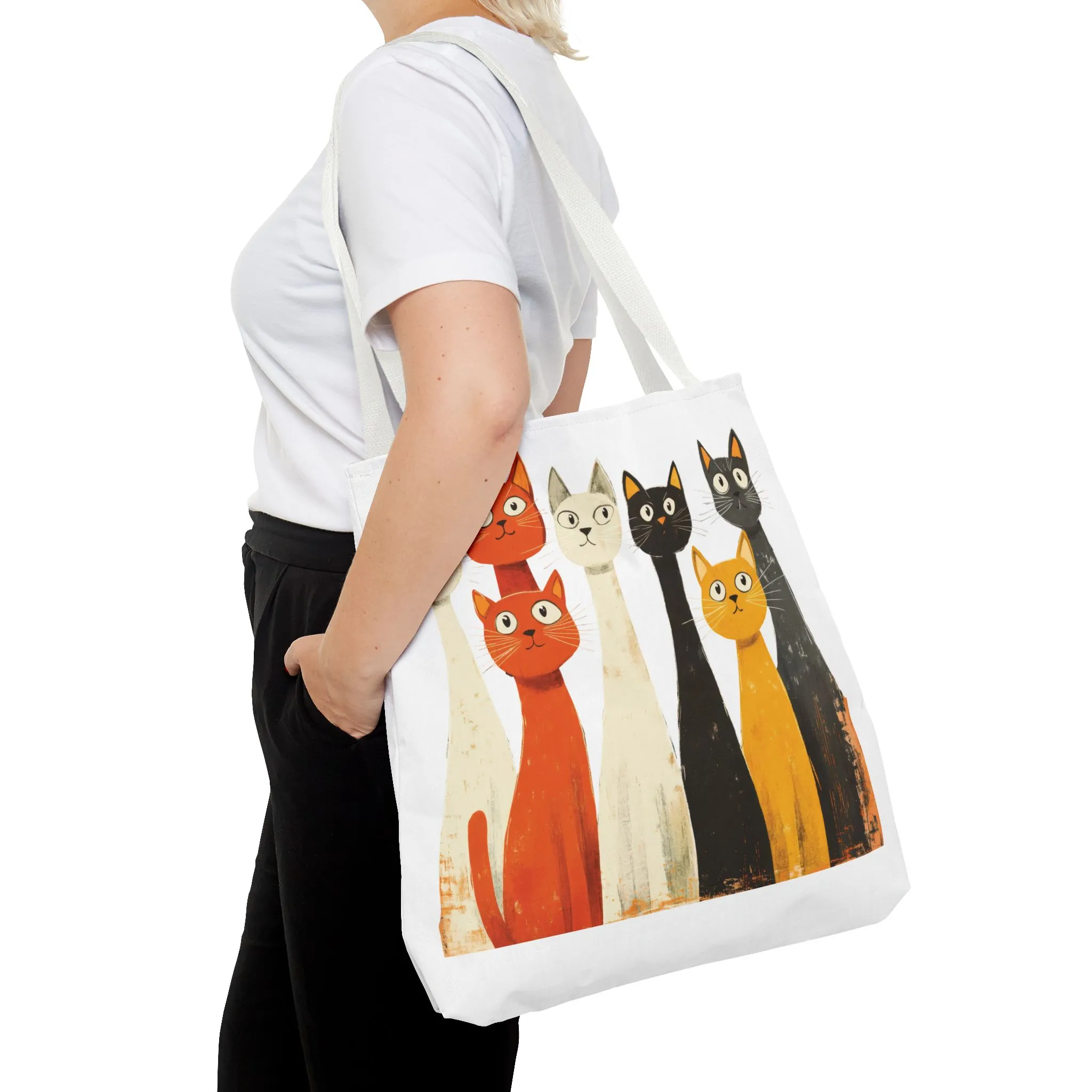 Playful Cat Design Tote Bag – Perfect for Animal Lovers - Image 36