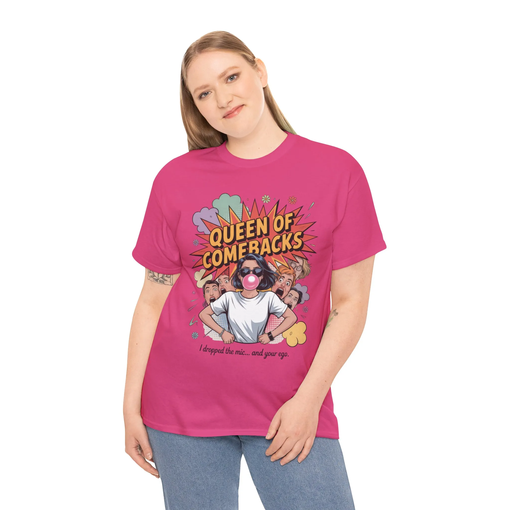 Funny Women's T-Shirt, Queen of Comebacks Tee, Funny Graphic T-Shirt, Heavy Cotton Shirt, Gift for Her, Casual Wear, Comedy Apparel - Image 26