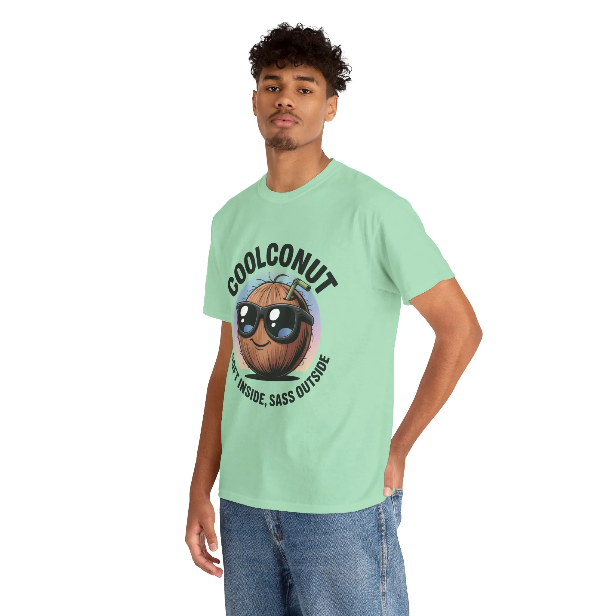 Coolconut Graphic Men's Tee, Soft Inside Sass Outside, Men's T-Shirt for Beach Lovers, Men's Fun Gift, Summer Vibes, Humor Apparel - Image 17