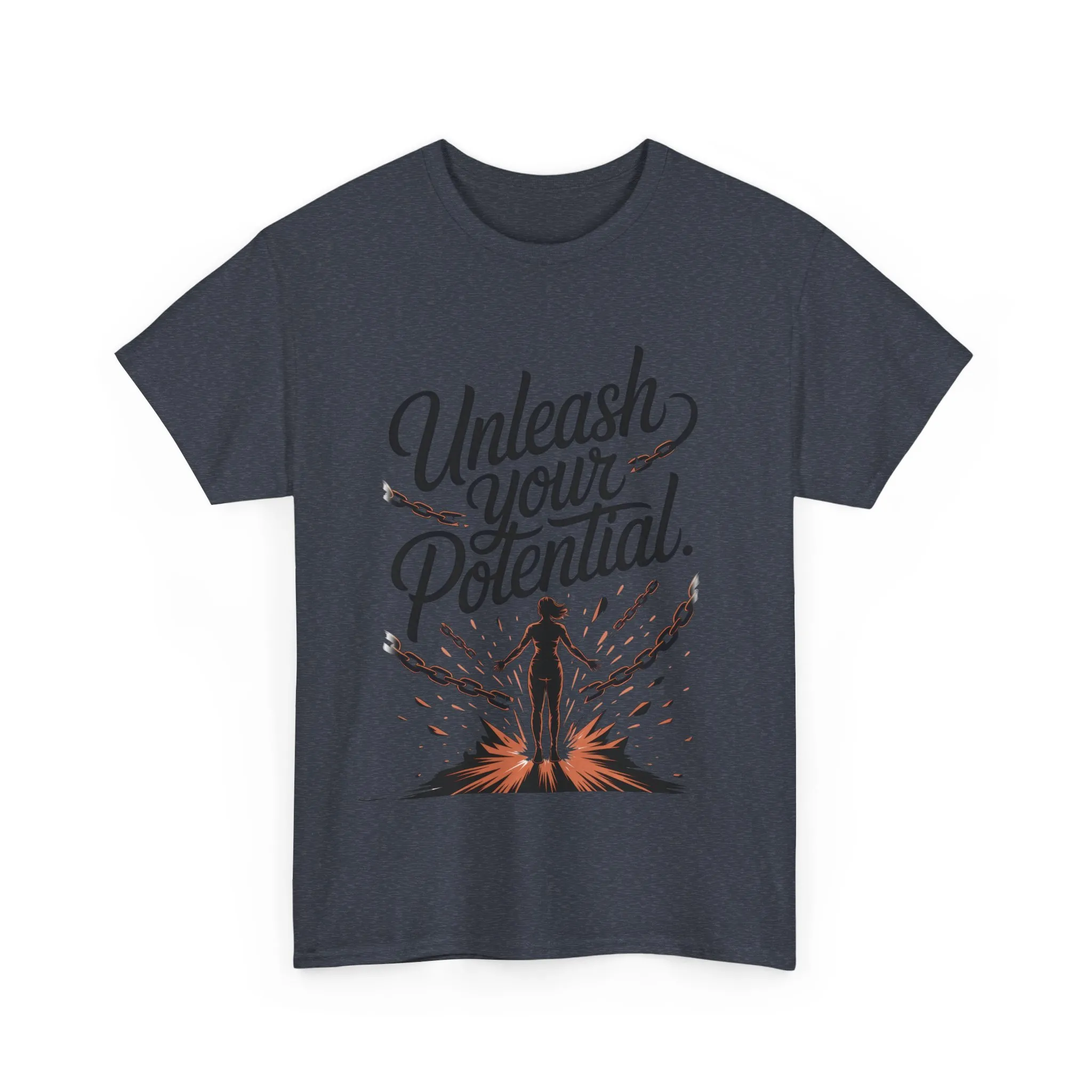 Unleash Your Potential Women's Tee, Motivational T-Shirt, Inspirational Cotton Tee, Gift for Gym Lovers, Positive Energy Top - Image 24