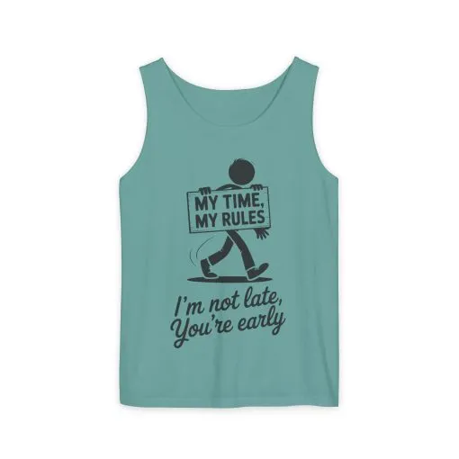 My Time, My Rules Tank Top, Fun Casual Wear for Any Occasion, Relaxed Vibe, Time Management Humor, Self love t shirt - Image 13