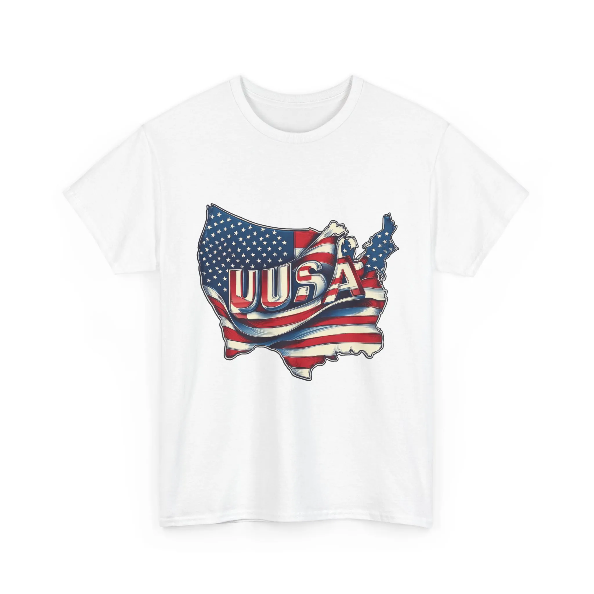 Patriotic Unisex Tee, USA Flag Design, Perfect for Independence Day, 4th of July, Gifts, Casual Wear, Festival - Image 4