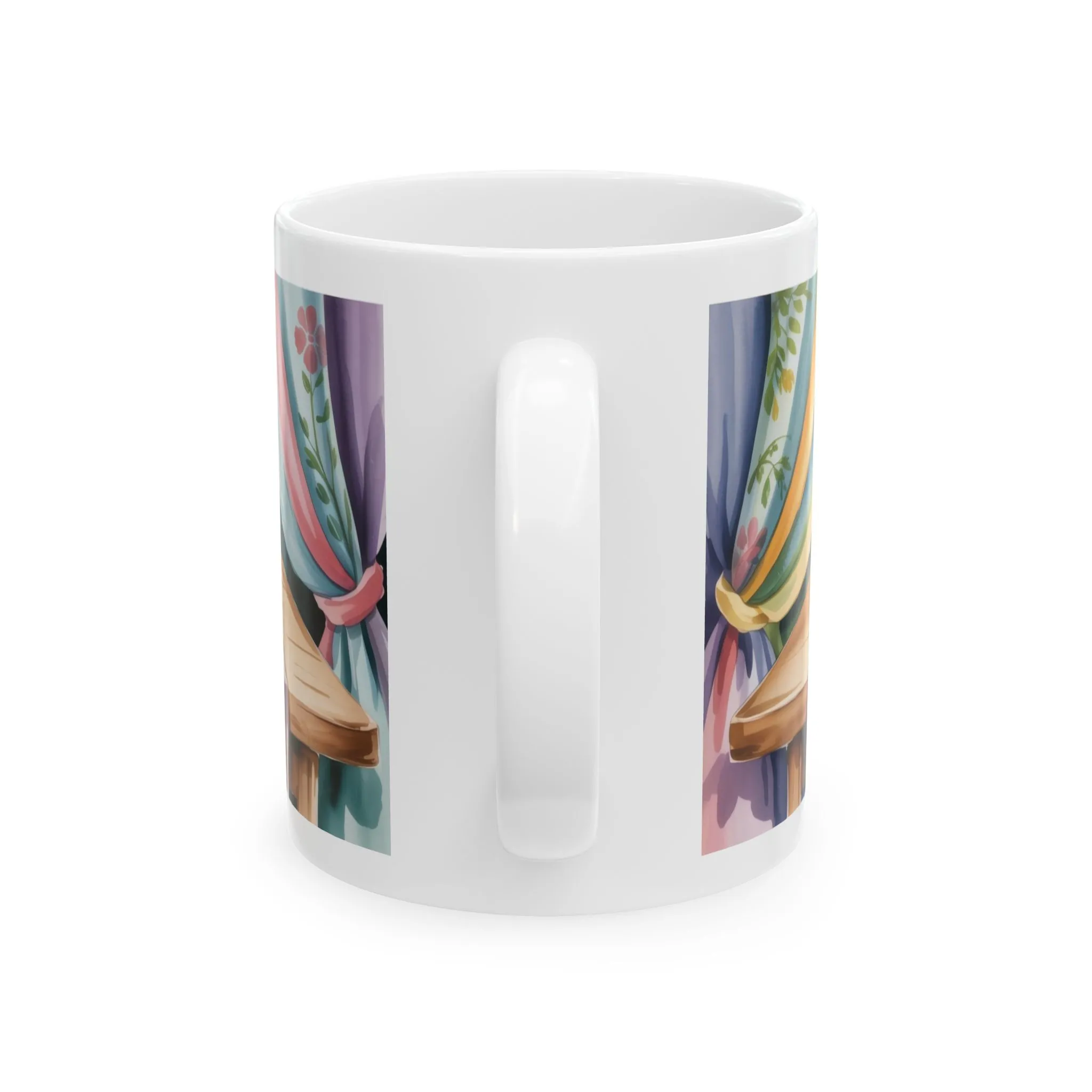 Cozy Cat Lover Mug, Ceramic Coffee Cup for Readers, Gift for Cat Lovers, Relaxing Tea Mug, Perfect for Home & Office, Book Lover Coffee Cup - Image 2