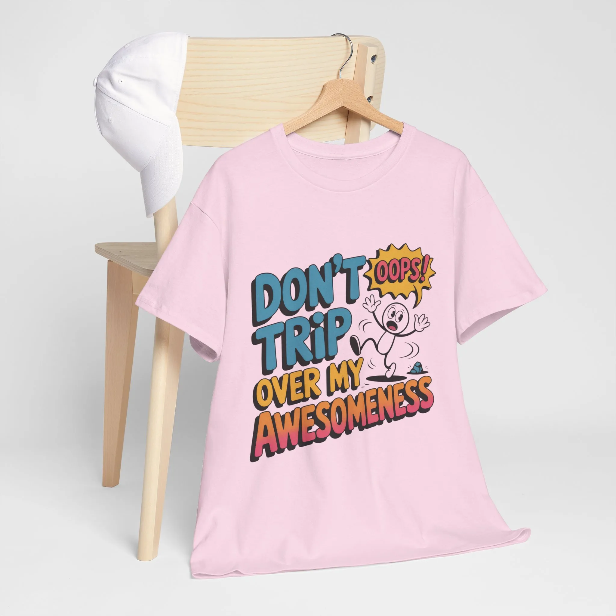 Funny Graphic Tee, Don't Trip Over My Awesomeness Shirt, Women's Cotton T-Shirt for Casual Wear, Gift for Friends, Birthday Gift, Humor Tee - Image 37