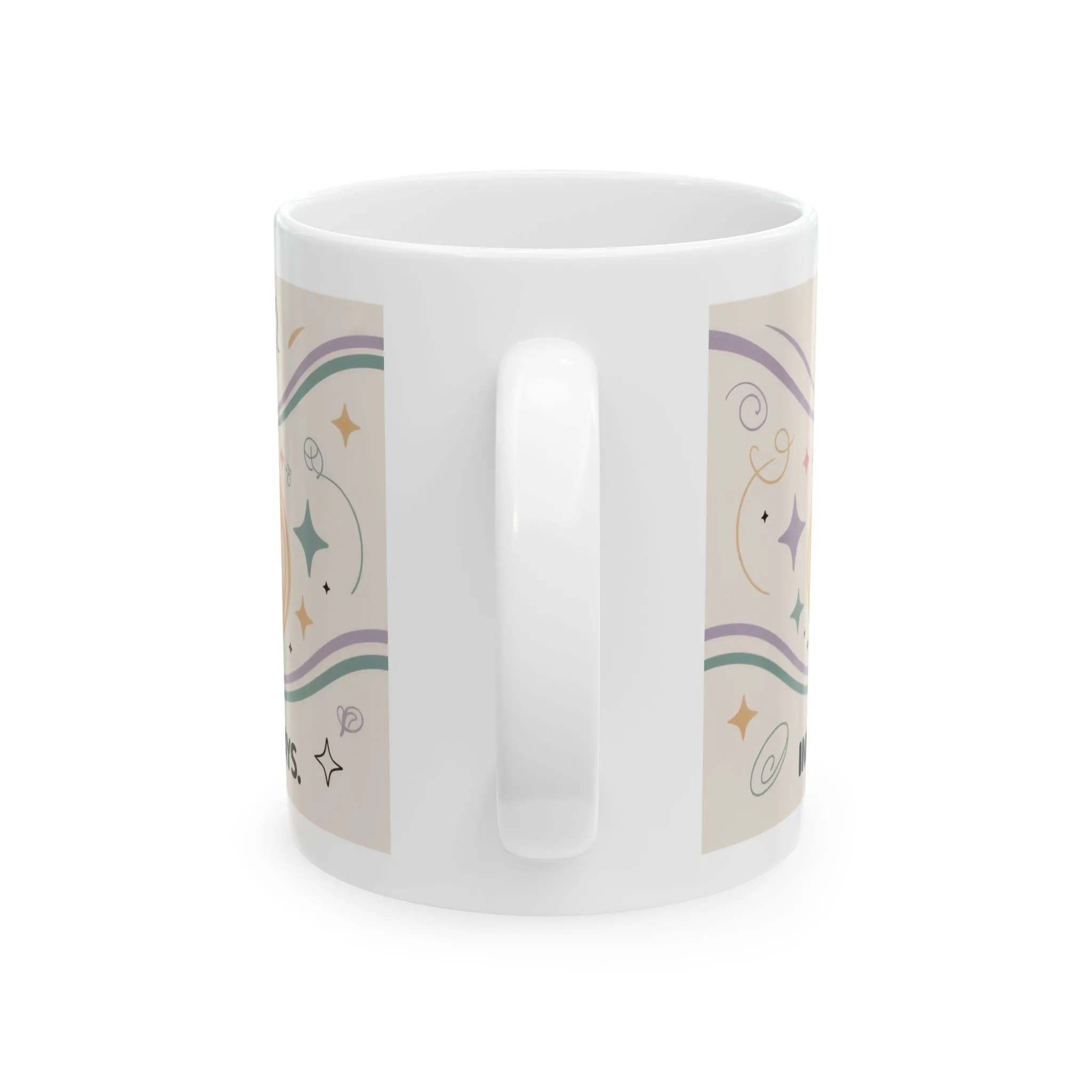 Funny Yoga Mug, Meditation Mug, Inner Peace Comes from Being Right, Confident Woman Coffee Cup, Self Love Gift, Empowering Humor Mug for Her - Image 2