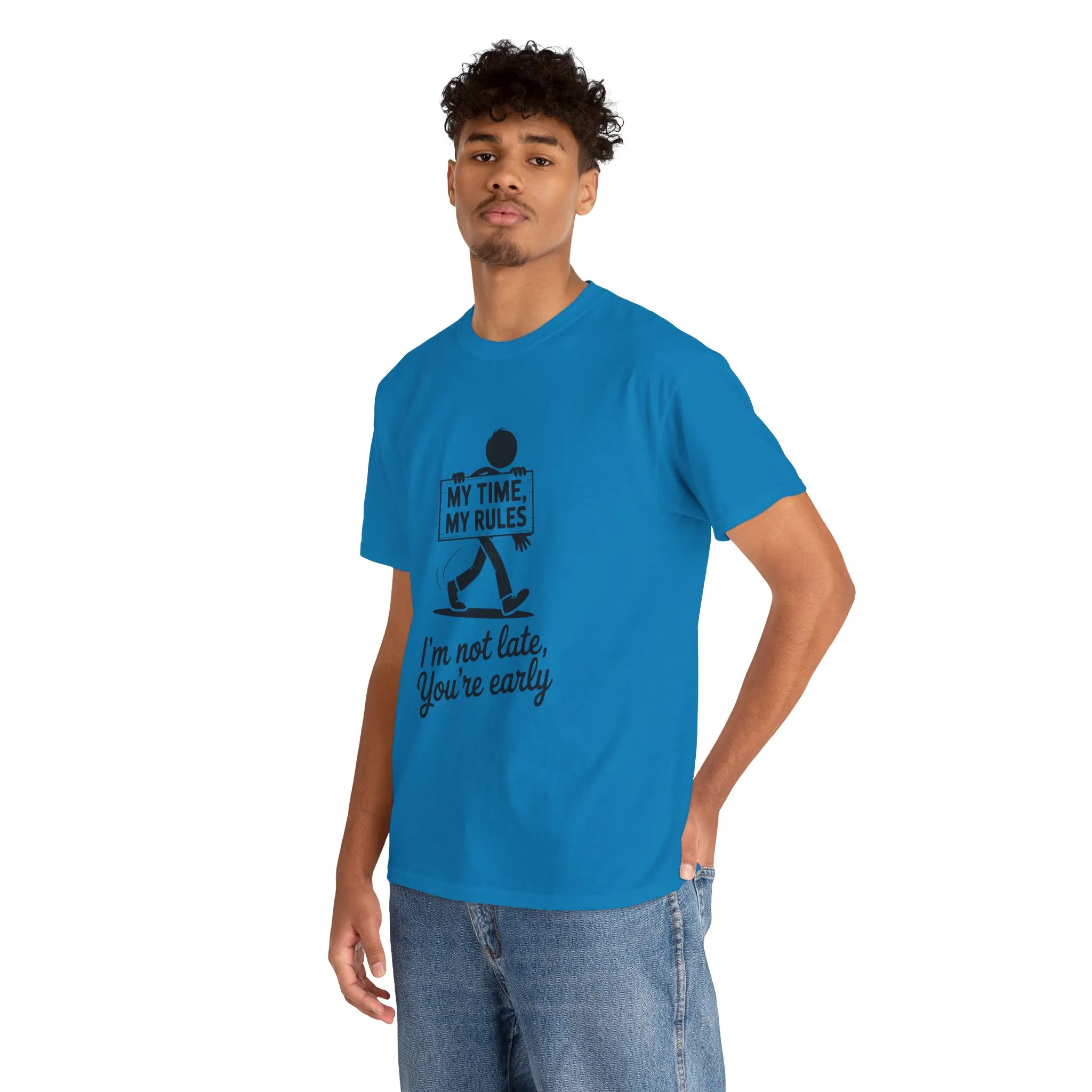 My Time My Rules Men's T-Shirt, Funny T-Shirt, Casual Wear, confident Men's shirt, self love t shirt, Time Management Humor, sassy quote tee - Image 23