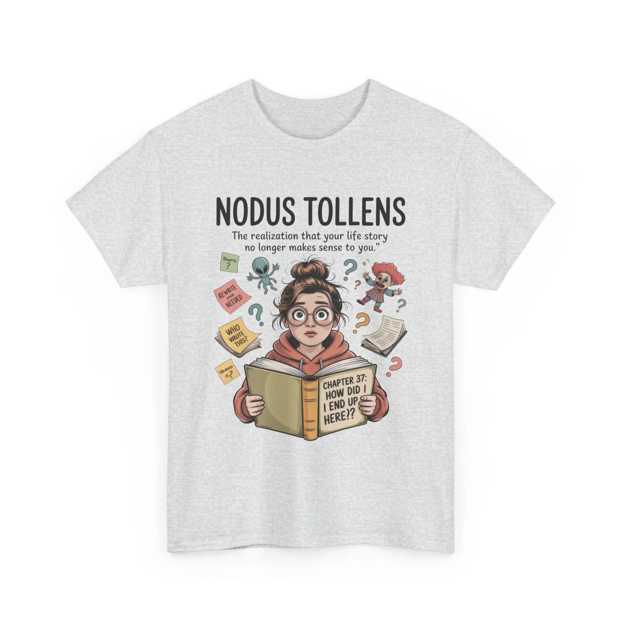 Nodus Tollens Tee, Women`s Heavy Cotton Shirt, Latin Words, Moods & Modes, Self-Awareness, Personal Development - Image 33