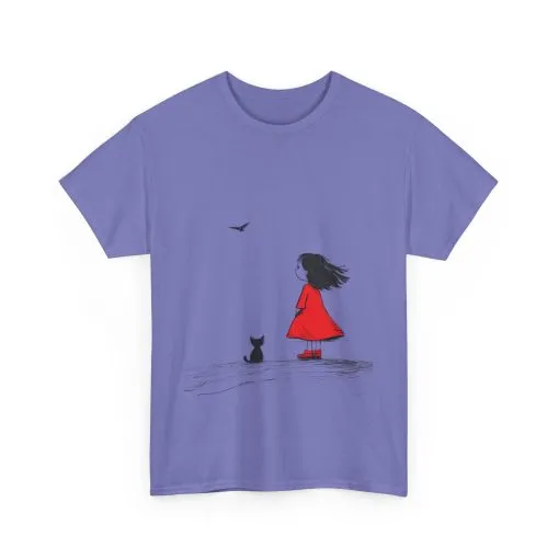 Cat Lover Tee, Cute Graphic T-Shirt, Cat & Girl Design, Gift for Cat Owners, Casual Stylish Unisex Cotton Shirt, Women's Cotton T-Shirt - Image 22