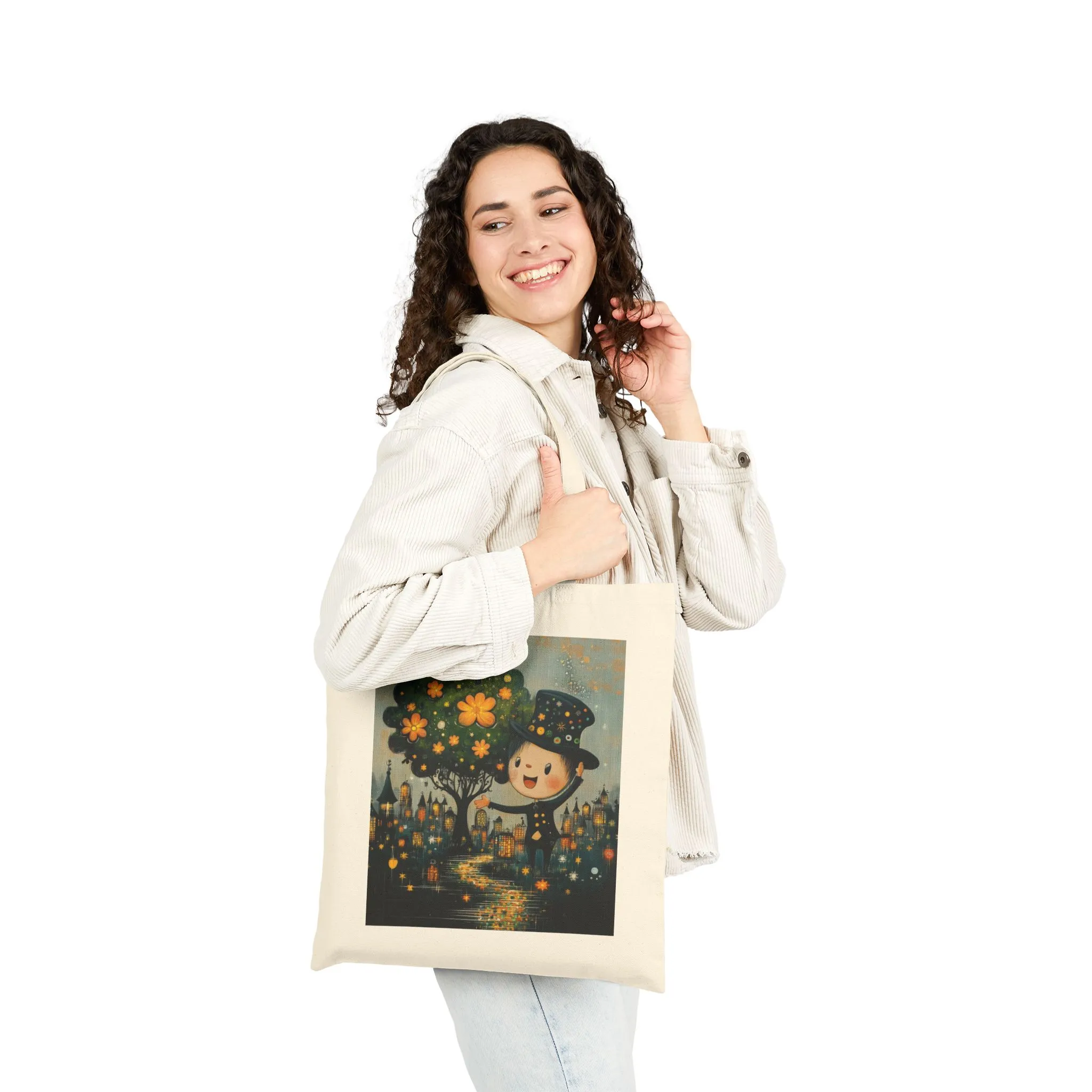 Eco-Friendly Cotton Canvas Tote Bag, Cute Gift for Nature Lovers, Beach Bag, Shopping Tote, Earth Day Accessory, Reusable Bag - Image 3