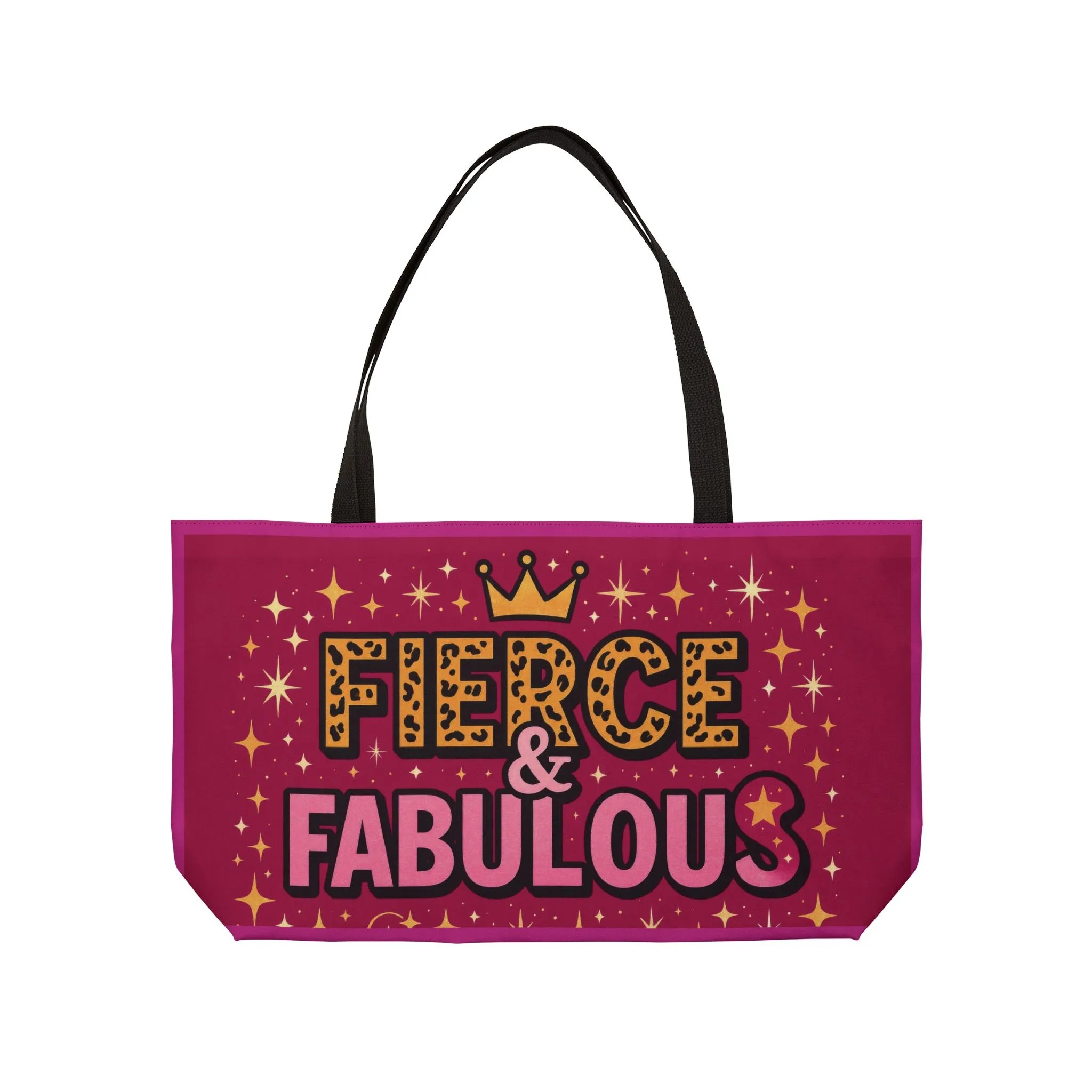 Chic Weekender Tote Bag - Fierce & Fabulous Design, Beach Bag, Travel Tote, Shopping Bag, Gift for Her, Stylish Handbag - Image 6
