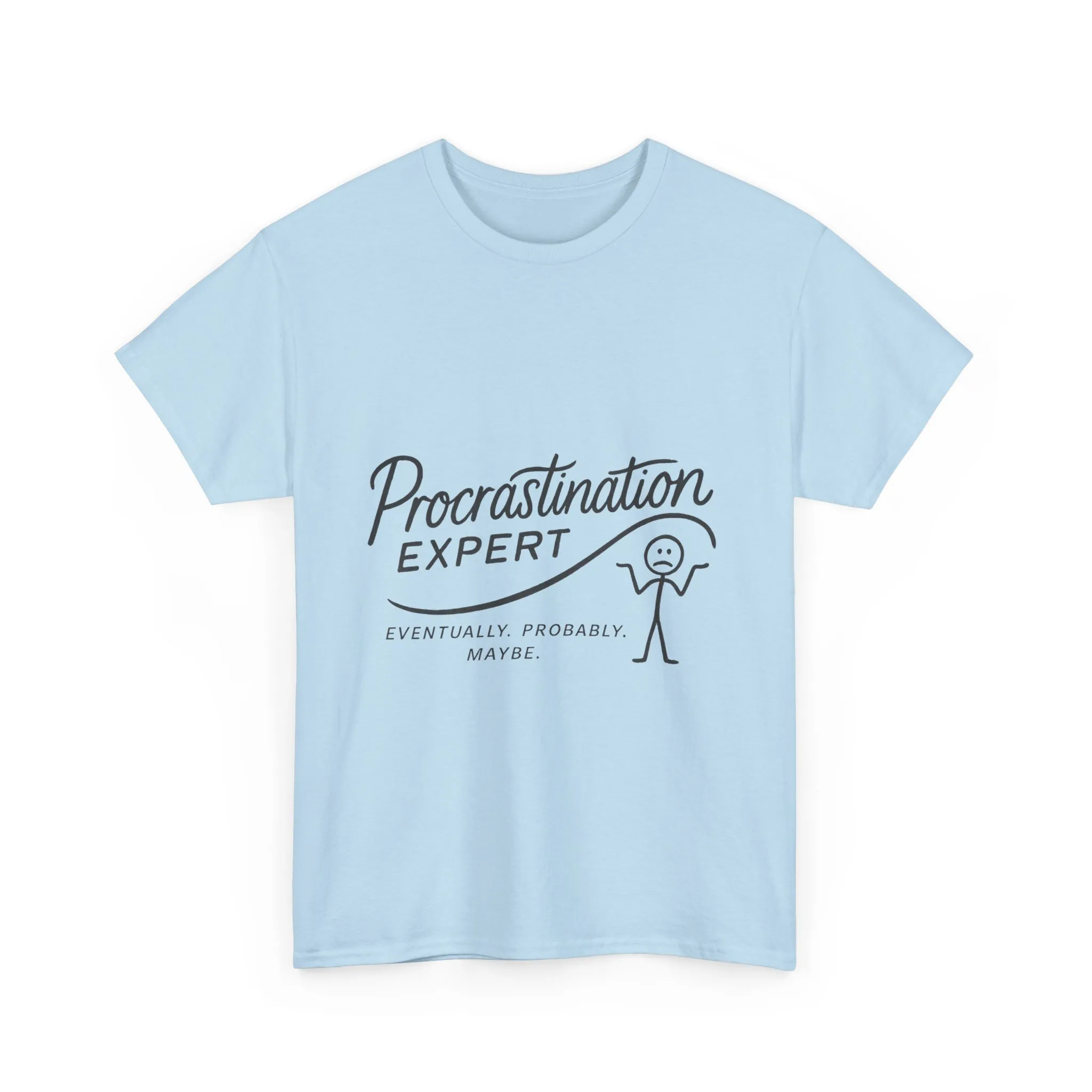 Procrastination Expert Women's Heavy Cotton Tee, Funny T-Shirt, Gift for Students, Casual Wear, Comfy Everyday Tee, Humor Shirt - Image 36