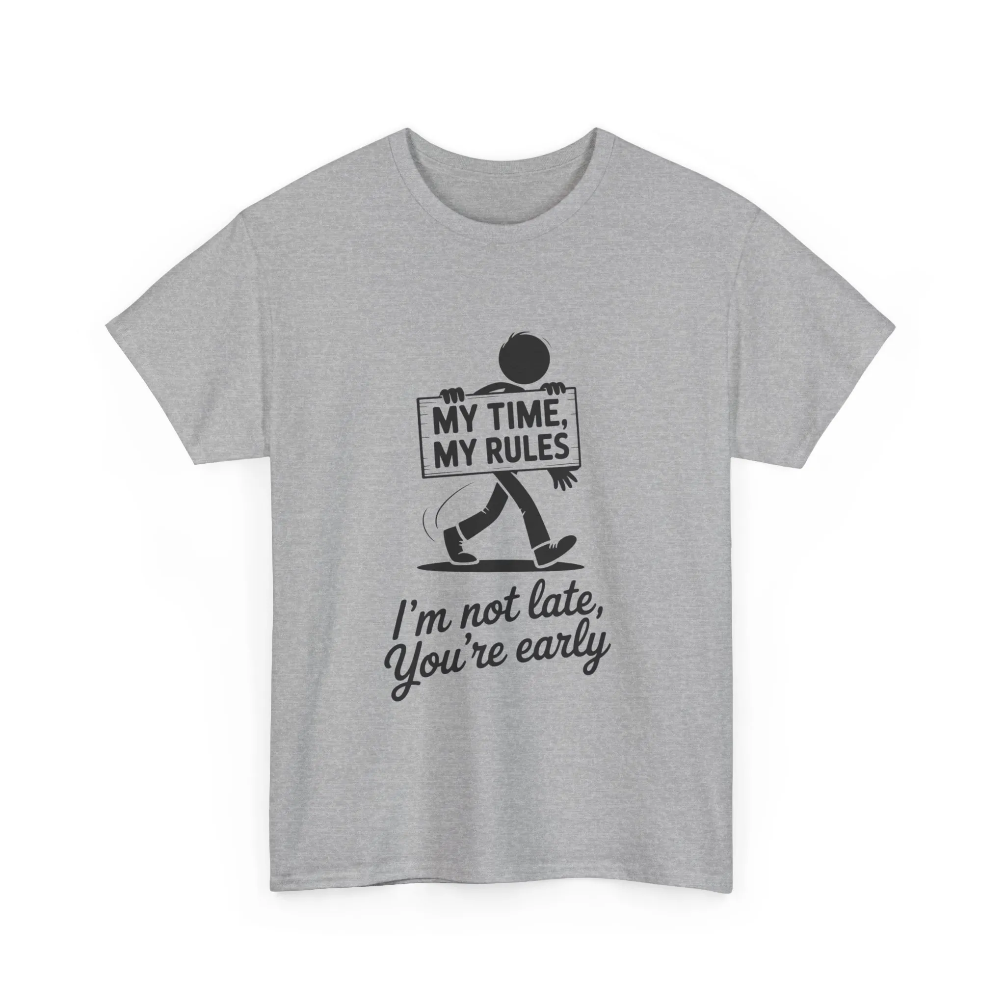 My Time My Rules Men's T-Shirt, Funny T-Shirt, Casual Wear, confident Men's shirt, self love t shirt, Time Management Humor, sassy quote tee - Image 9