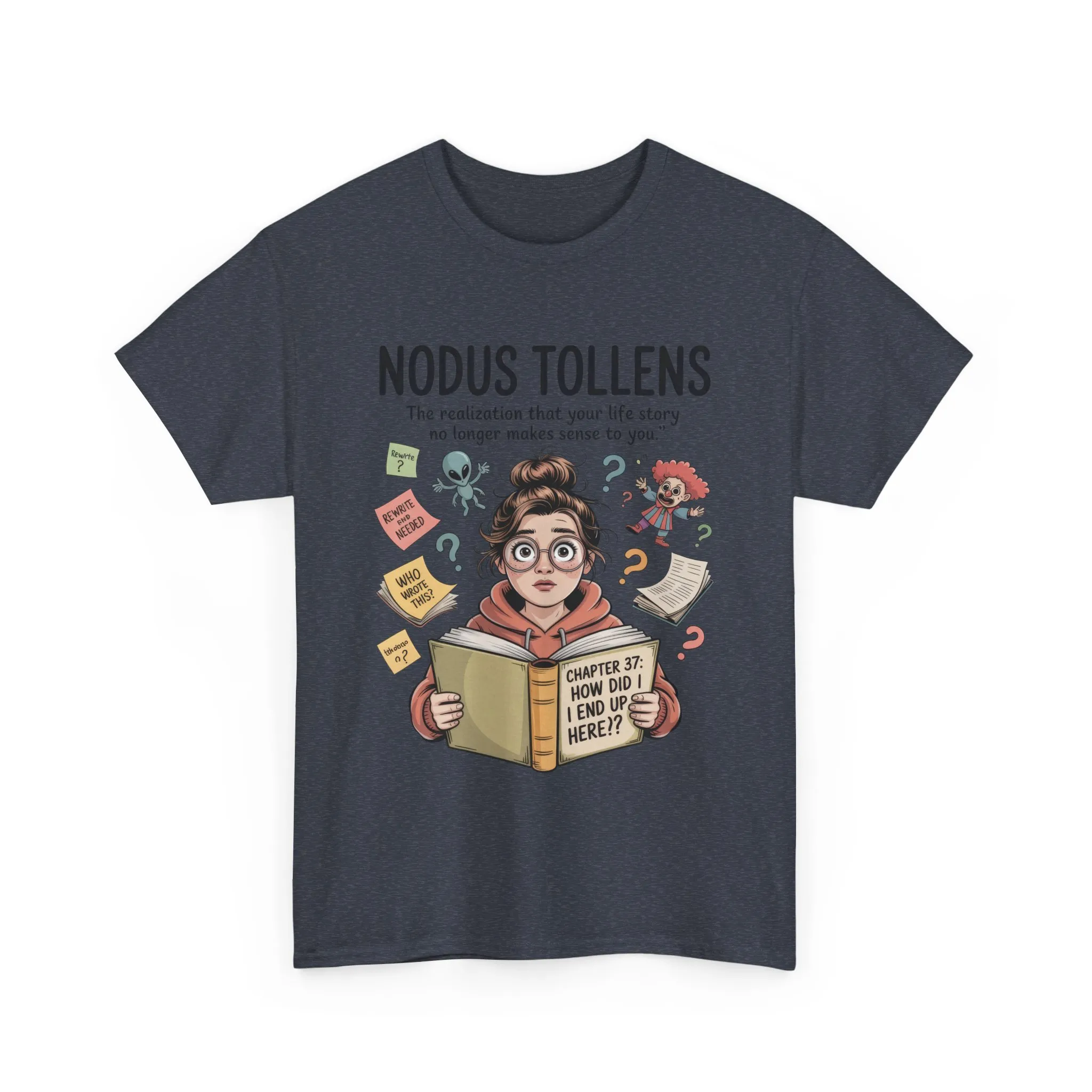 Nodus Tollens Tee, Women`s Heavy Cotton Shirt, Latin Words, Moods & Modes, Self-Awareness, Personal Development - Image 21