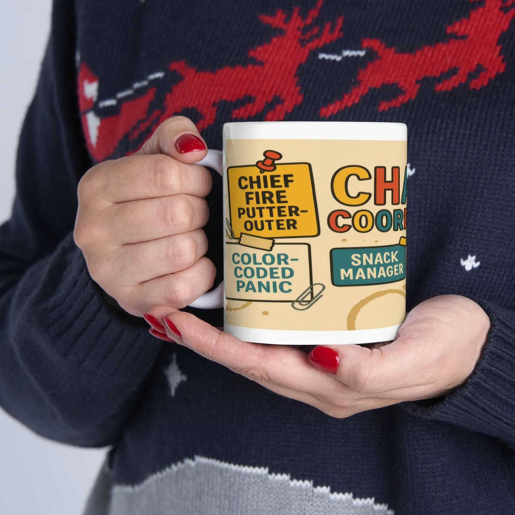 Chaos Coordinator Mug, Funny Coffee Cup for Office Workers, Perfectionists & Multitaskers, Office Humor, Coffee Lovers, Gift for Managers - Image 7