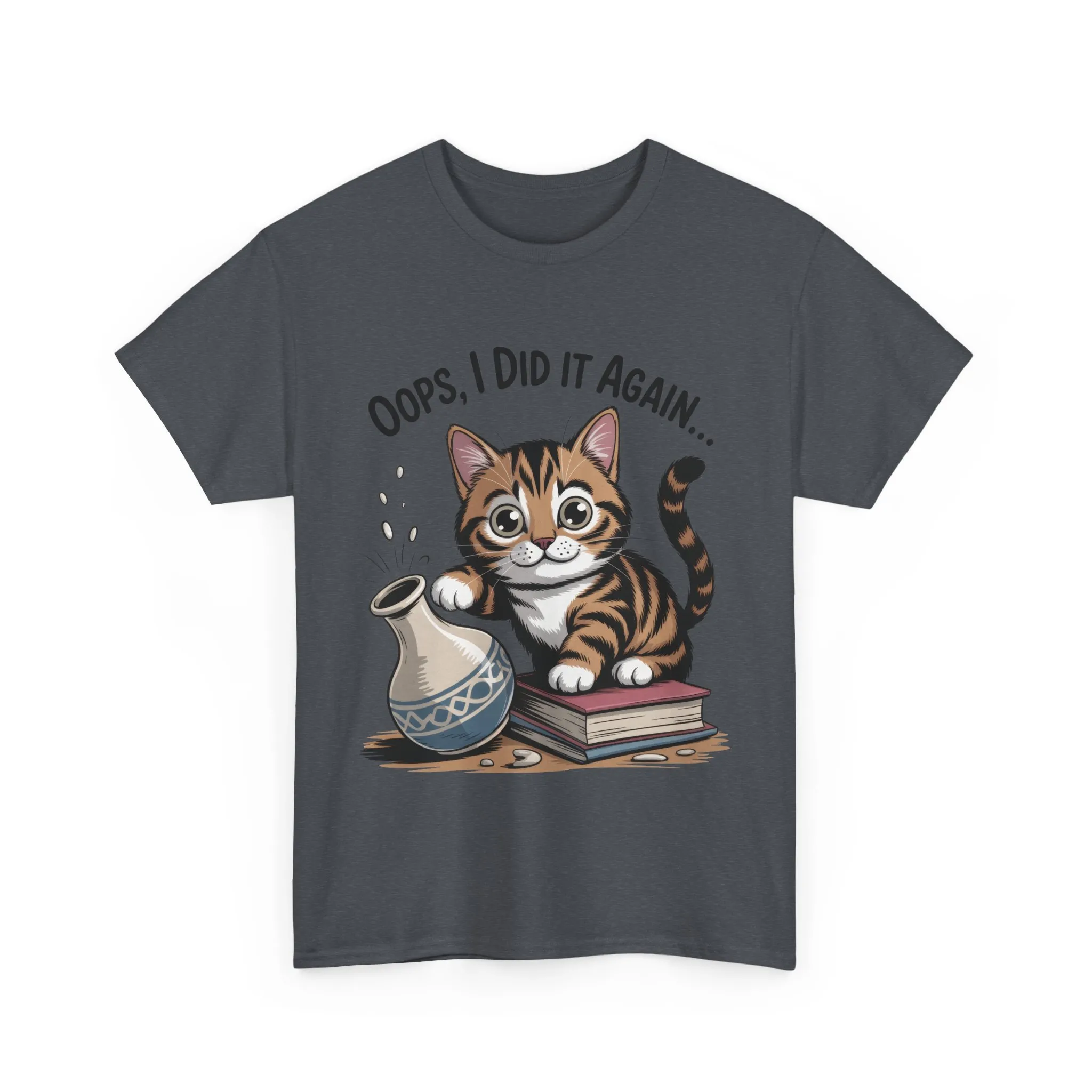 Playful Cat Women's Tee, Funny Oops I Did It Again Design, Cat Lover Gift, Casual Wear, Birthday Gift, Pet Lover Tee, Women's Gift - Image 15