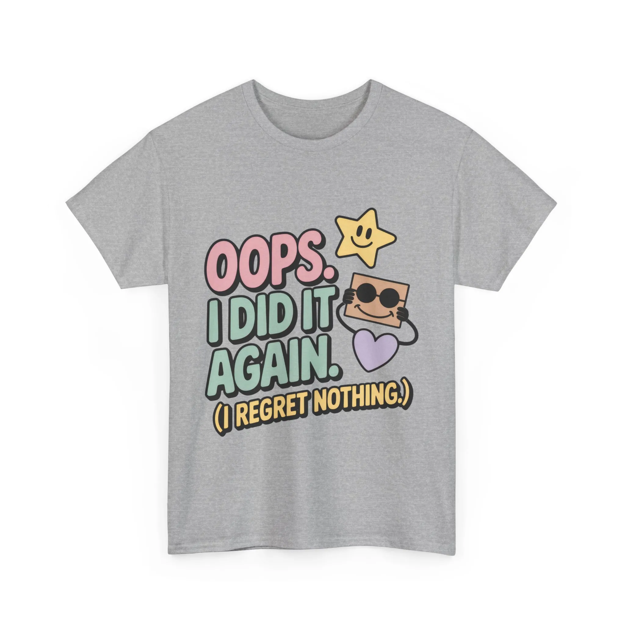 Retro Graphic Tee, Oops I Did It Again Shirt, Funny Women's T-shirt, Casual Statement Wear, Positive Message Women's T-Shirt - Image 9