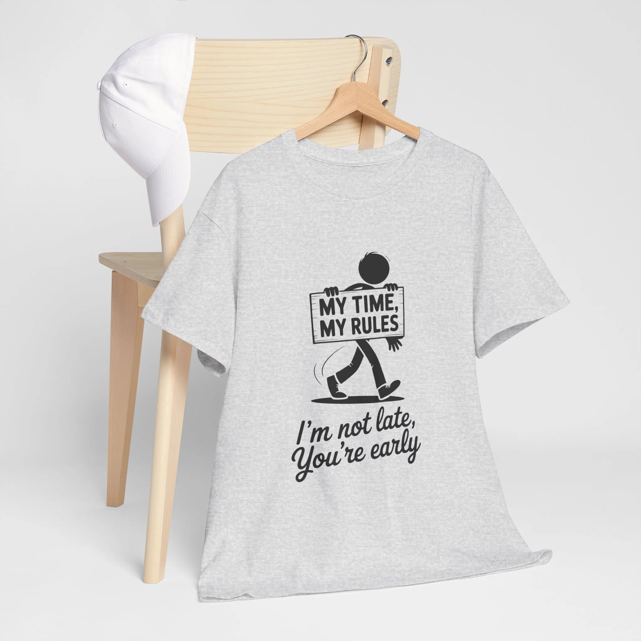 My Time My Rules Men's T-Shirt, Funny T-Shirt, Casual Wear, confident Men's shirt, self love t shirt, Time Management Humor, sassy quote tee - Image 6