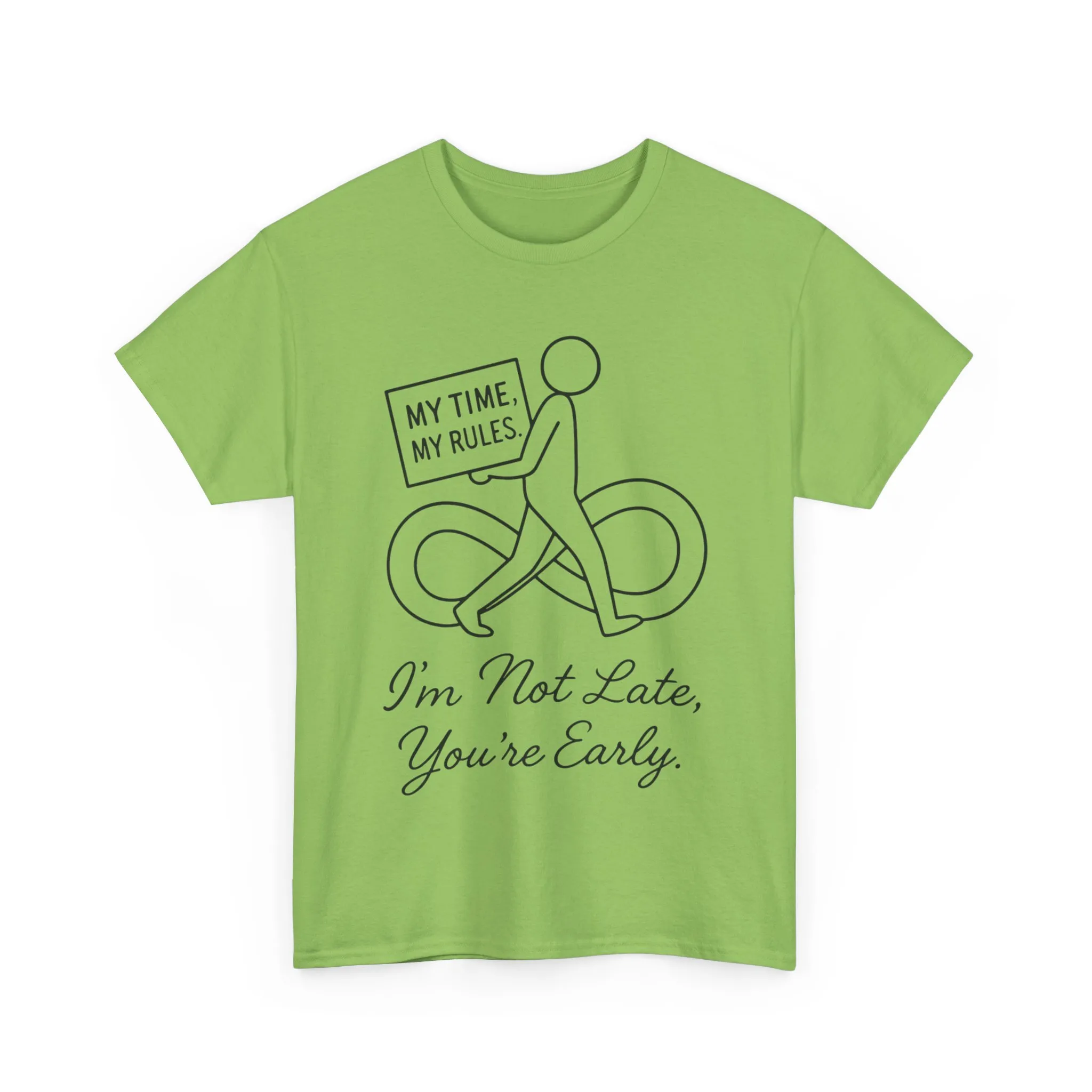 My Time My Rules Women's Heavy Cotton Tee, Funny T-Shirt, Casual Wear, women empowerment tee, confident woman shirt, self love t shirt - Image 3