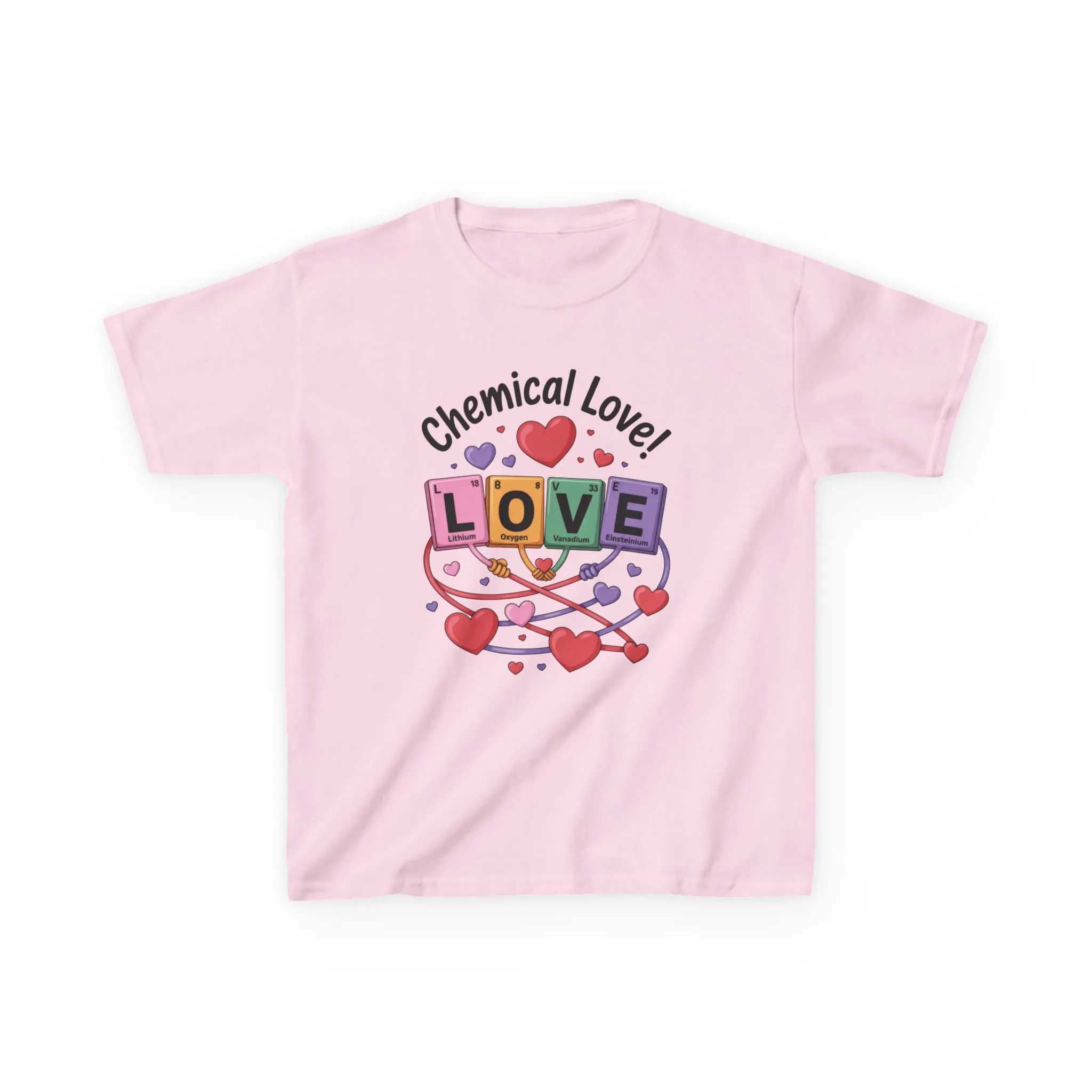 Kids Love Chemistry Girl Tee, Cute Gift for Science Lovers, Valentines Day, Fun Classroom Wear, Adorable Kids Shirt, Colorful Kids Apparel - Image 22