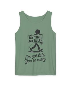 My Time, My Rules Tank Top, Fun Casual Wear for Any Occasion, Relaxed Vibe, Time Management Humor, Self love t shirt