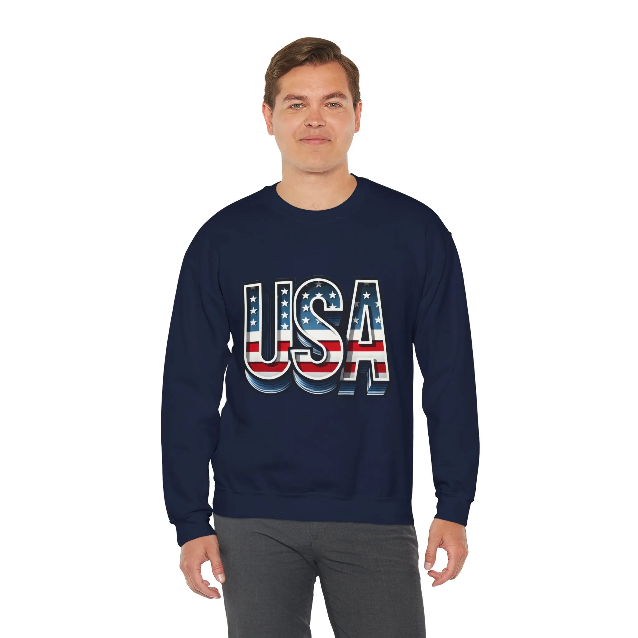 USA Patriotic Crewneck Sweatshirt for All Seasons, Cozy Sweatshirt for Independence Day, Casual Wear, Gift for Friends and Family - Image 21