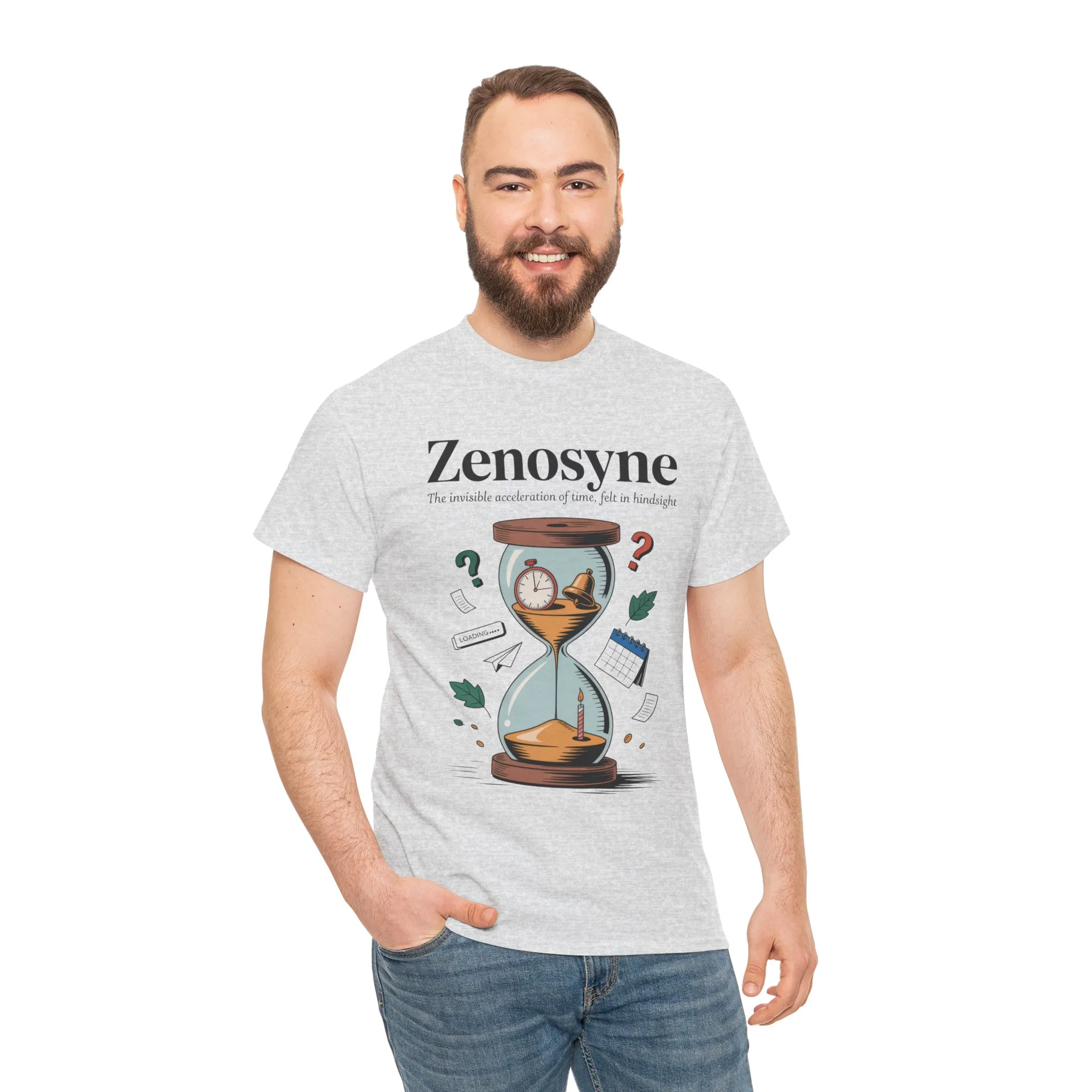Zenosyne Unisex Heavy Cotton Tee, Aesthetic Word Tee, existential tee, Emotional Word Tee, Moody Graphic Tee, Philosophical Tee - Image 5
