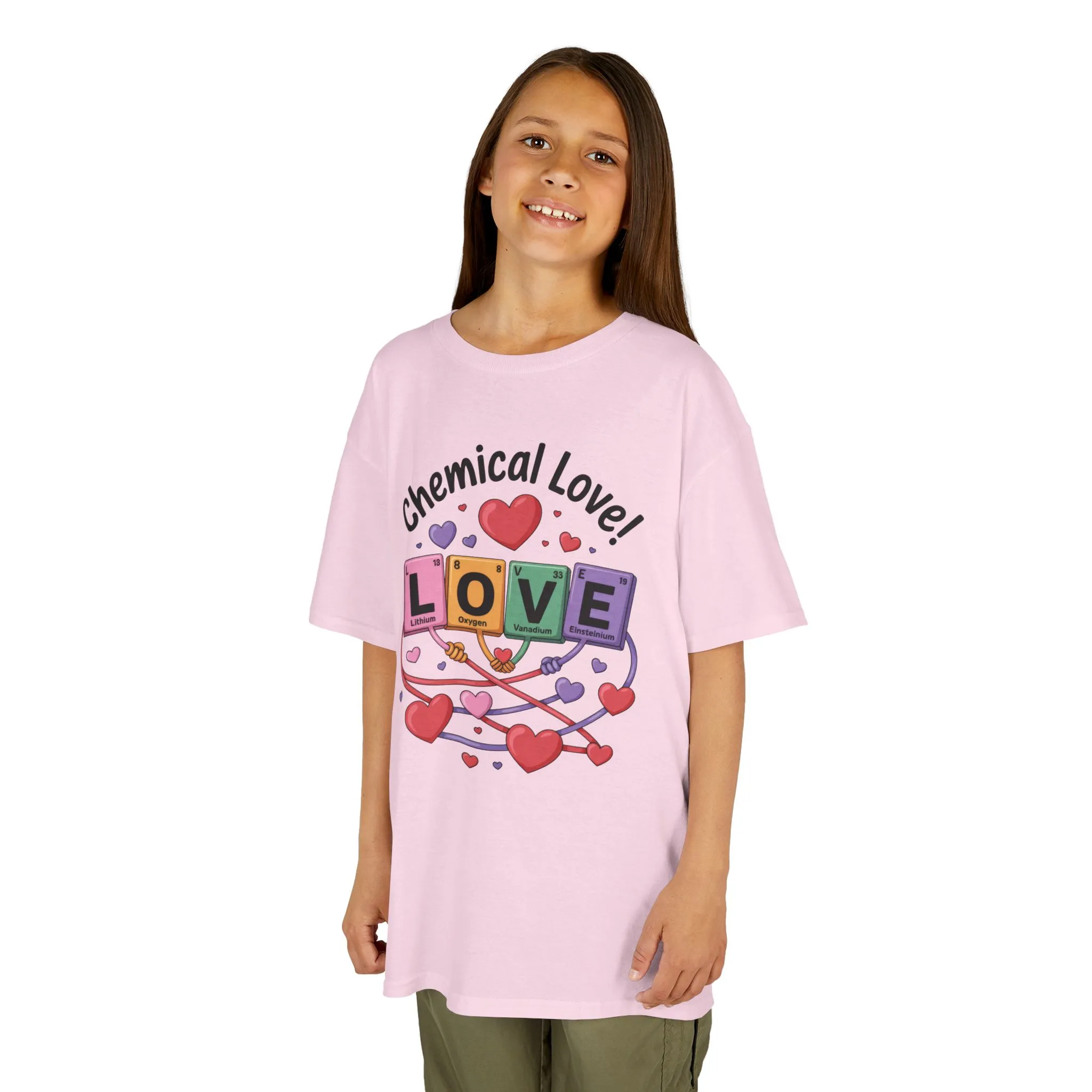 Kids Love Chemistry Girl Tee, Cute Gift for Science Lovers, Valentines Day, Fun Classroom Wear, Adorable Kids Shirt, Colorful Kids Apparel - Image 24