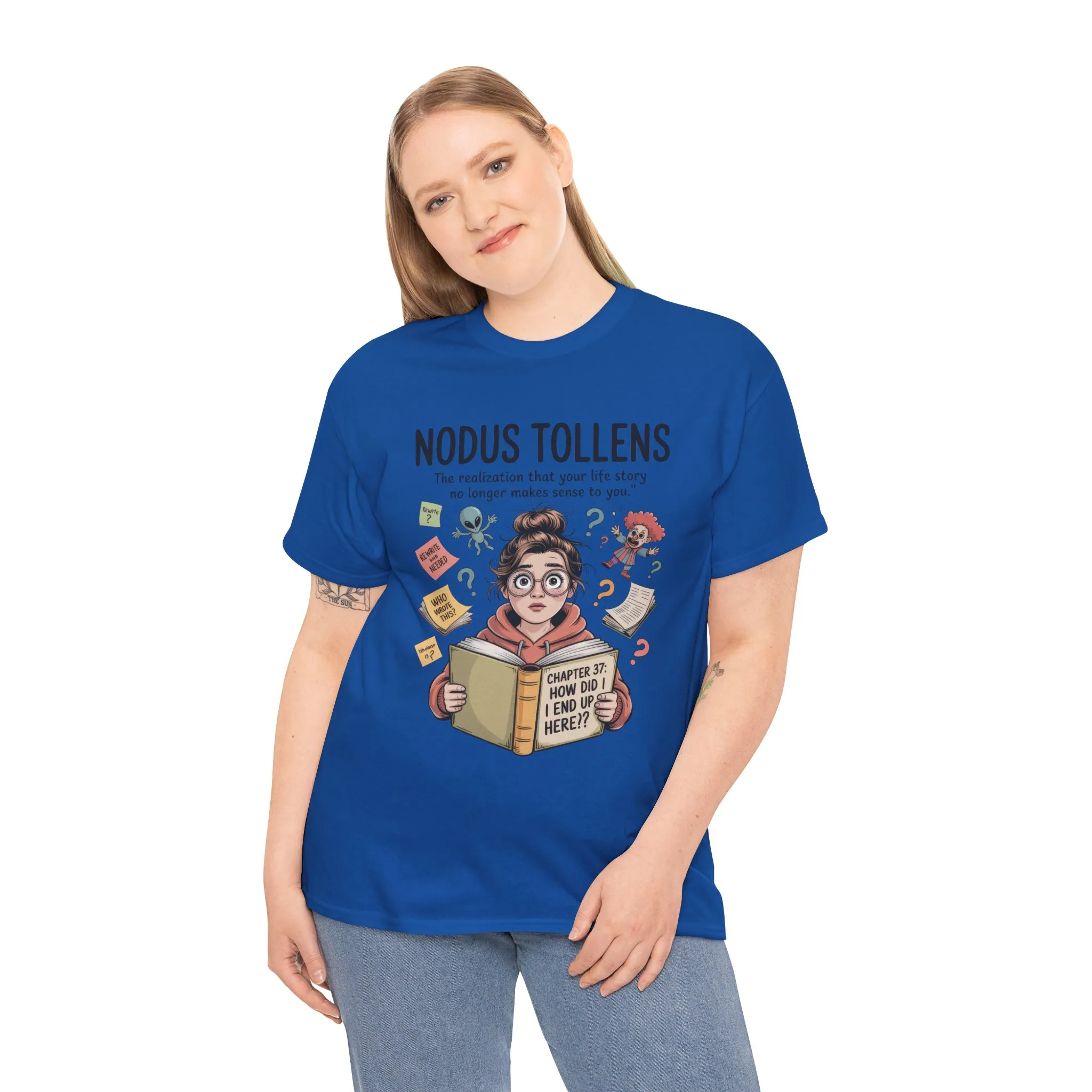 Nodus Tollens Tee, Women`s Heavy Cotton Shirt, Latin Words, Moods & Modes, Self-Awareness, Personal Development - Image 16