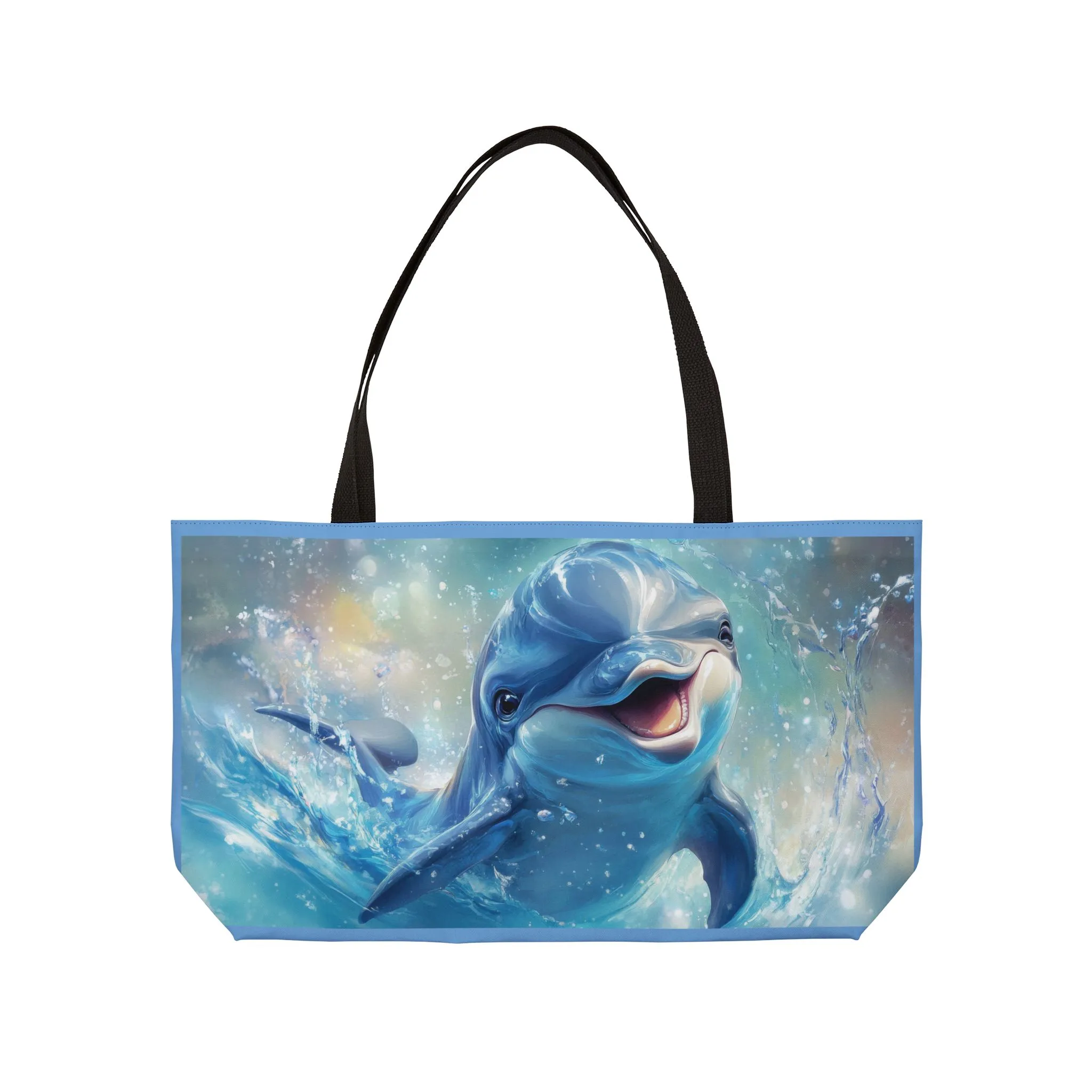 Dolphin Weekender Tote Bag, Beach Bag, Travel Tote, Summer Accessory, Gift for Ocean Lovers, Pool Party Essential - Image 6