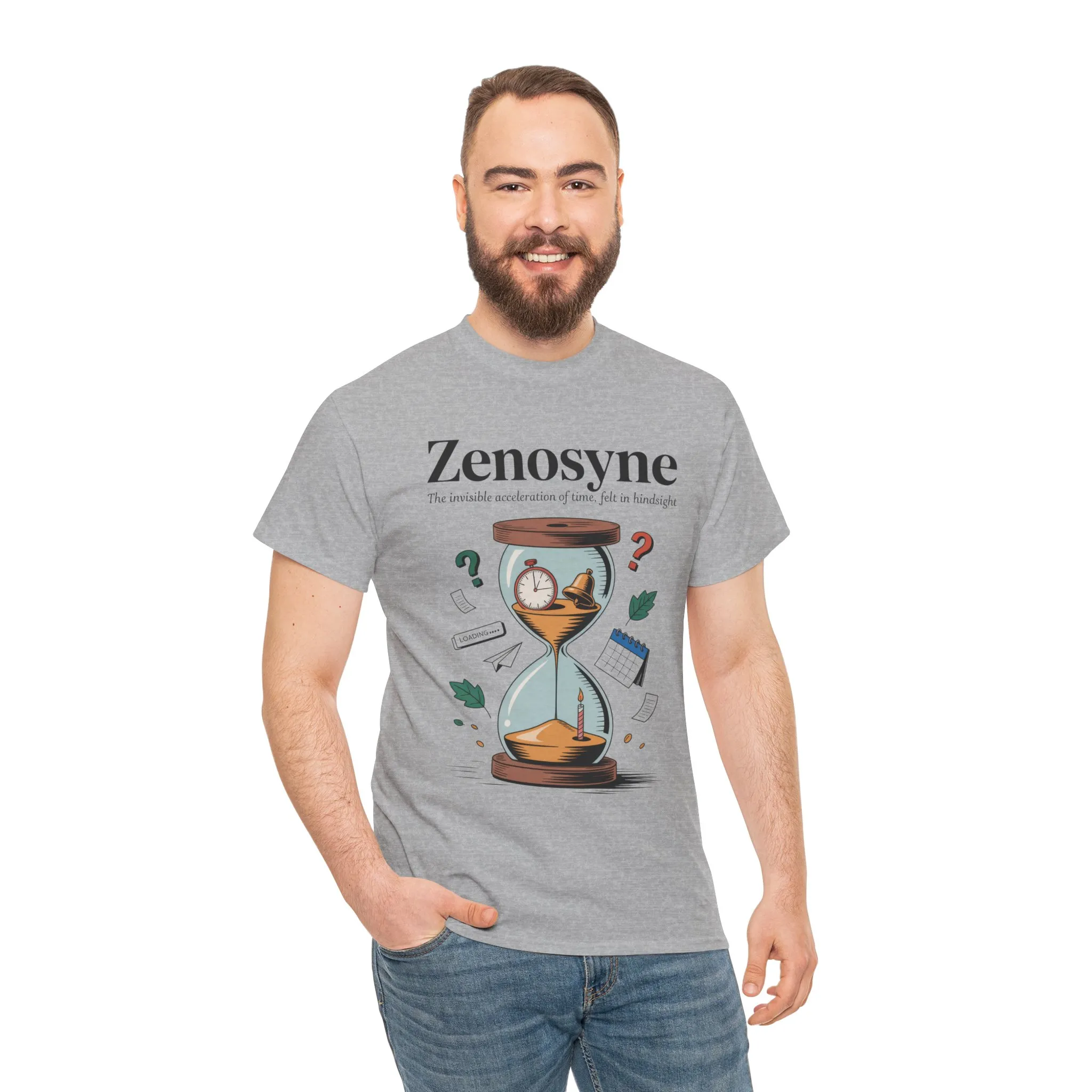 Zenosyne Unisex Heavy Cotton Tee, Aesthetic Word Tee, existential tee, Emotional Word Tee, Moody Graphic Tee, Philosophical Tee - Image 7