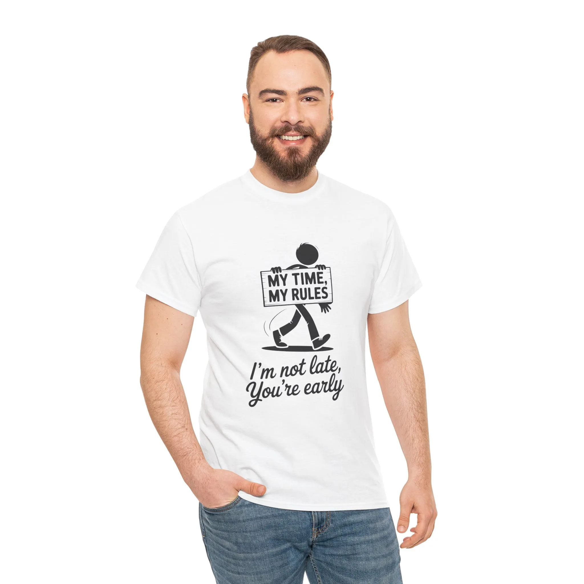 My Time My Rules Men's T-Shirt, Funny T-Shirt, Casual Wear, confident Men's shirt, self love t shirt, Time Management Humor, sassy quote tee - Image 31