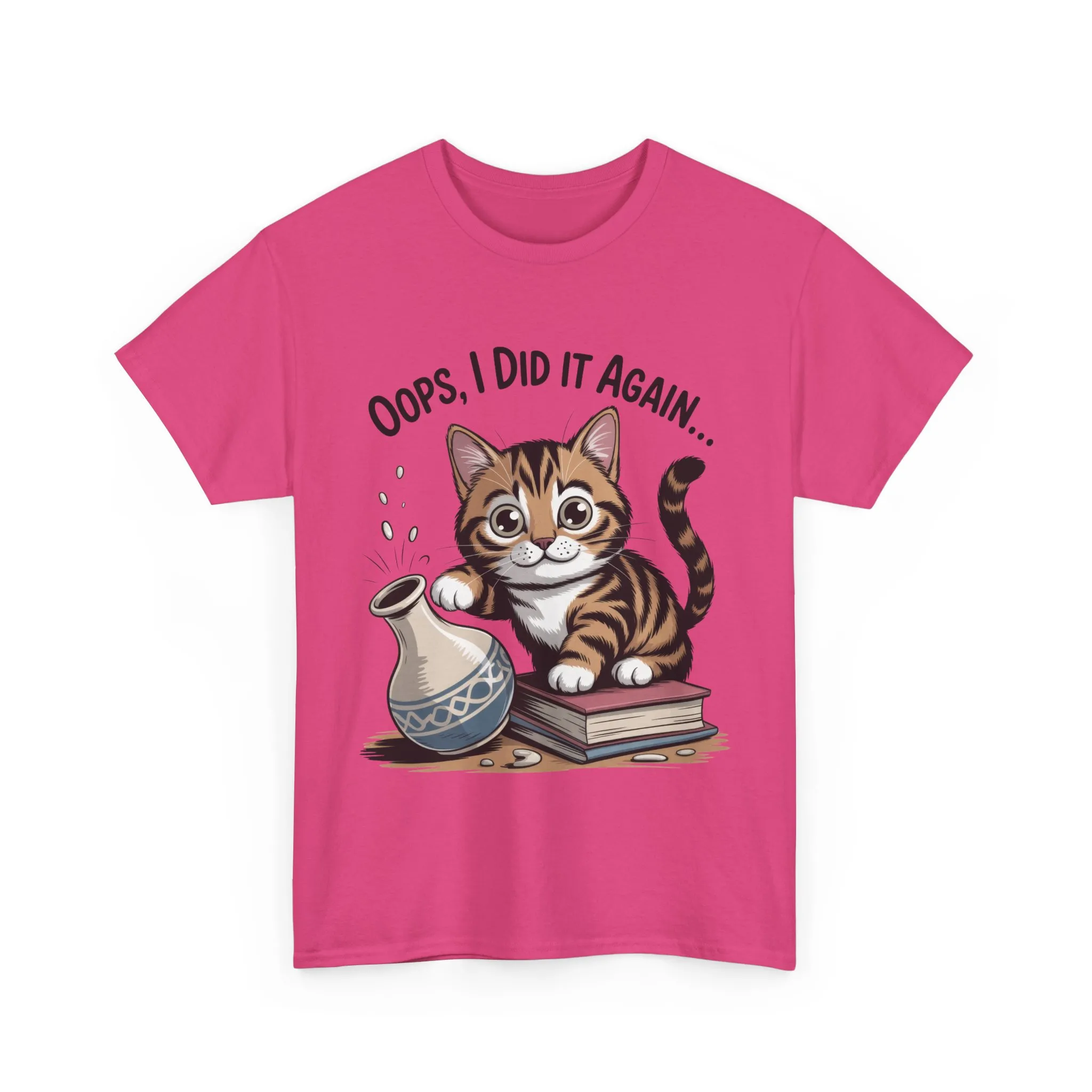 Playful Cat Women's Tee, Funny Oops I Did It Again Design, Cat Lover Gift, Casual Wear, Birthday Gift, Pet Lover Tee, Women's Gift - Image 36
