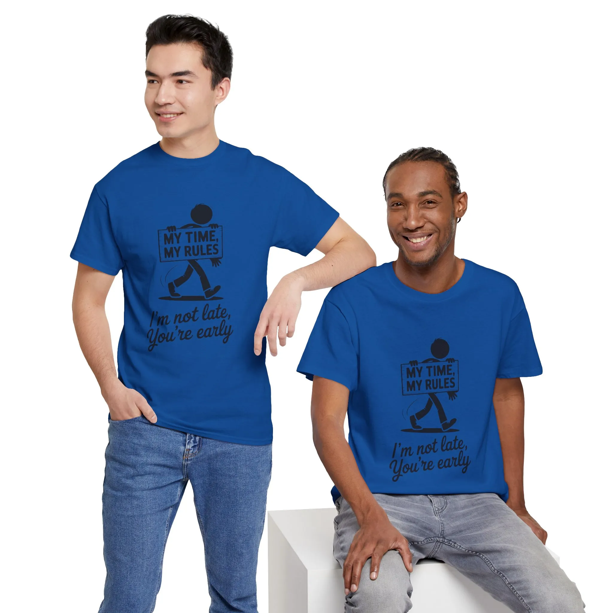 My Time My Rules Men's T-Shirt, Funny T-Shirt, Casual Wear, confident Men's shirt, self love t shirt, Time Management Humor, sassy quote tee - Image 25