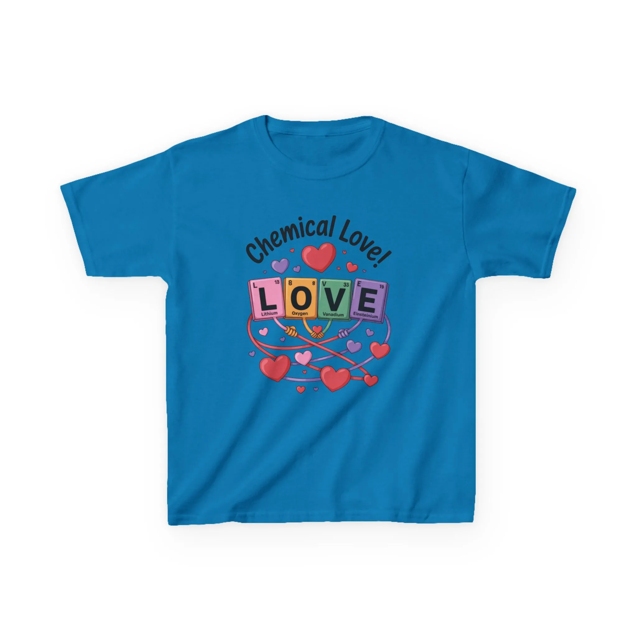 Kids Love Chemistry Girl Tee, Cute Gift for Science Lovers, Valentines Day, Fun Classroom Wear, Adorable Kids Shirt, Colorful Kids Apparel - Image 16