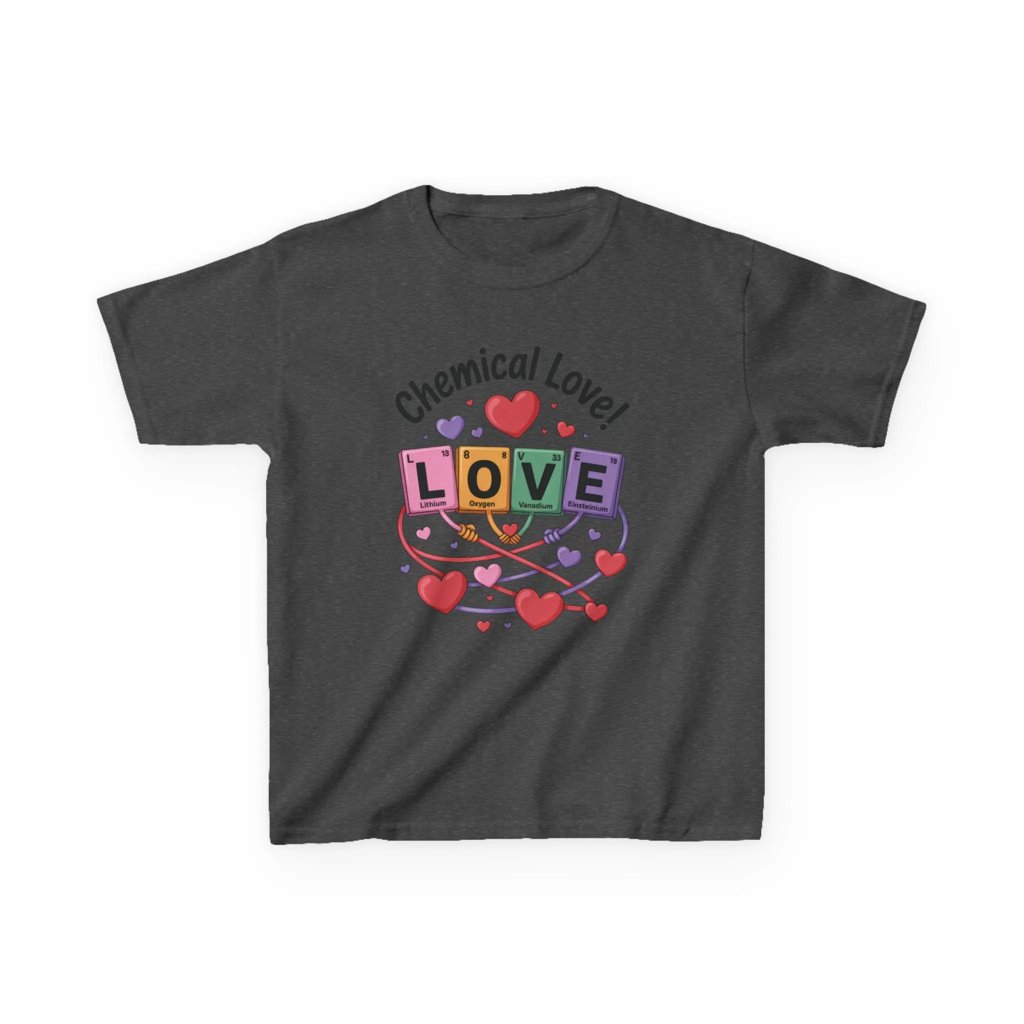 Kids Love Chemistry Girl Tee, Cute Gift for Science Lovers, Valentines Day, Fun Classroom Wear, Adorable Kids Shirt, Colorful Kids Apparel - Image 10
