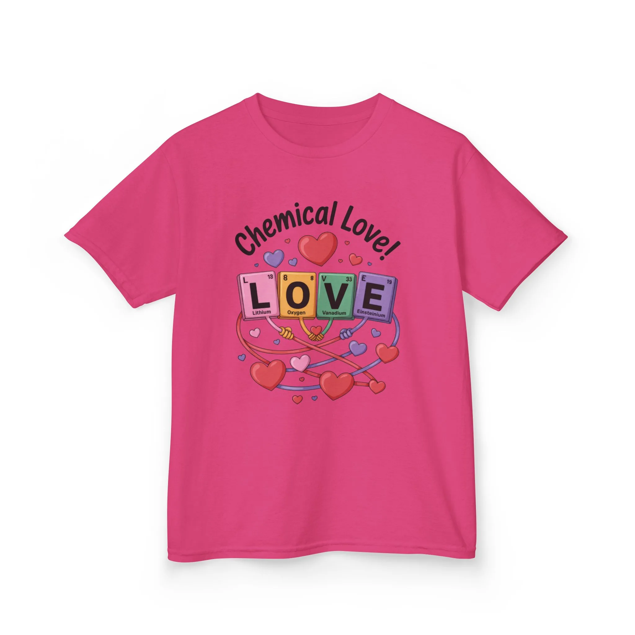 Kids Love Chemistry Girl Tee, Cute Gift for Science Lovers, Valentines Day, Fun Classroom Wear, Adorable Kids Shirt, Colorful Kids Apparel - Image 27