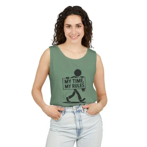 My Time, My Rules Tank Top, Fun Casual Wear for Any Occasion, Relaxed Vibe, Time Management Humor, Self love t shirt - Image 2