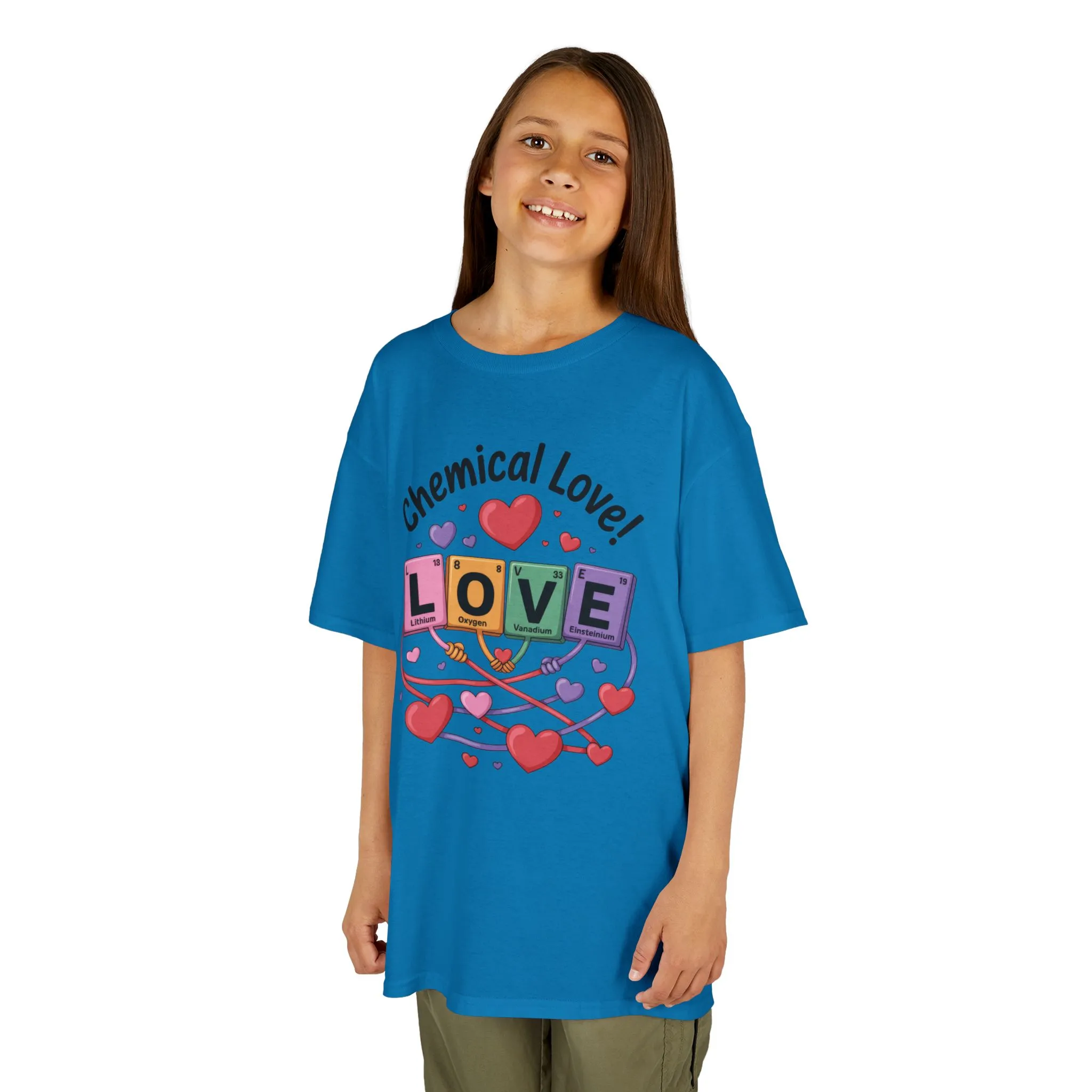 Kids Love Chemistry Girl Tee, Cute Gift for Science Lovers, Valentines Day, Fun Classroom Wear, Adorable Kids Shirt, Colorful Kids Apparel - Image 18