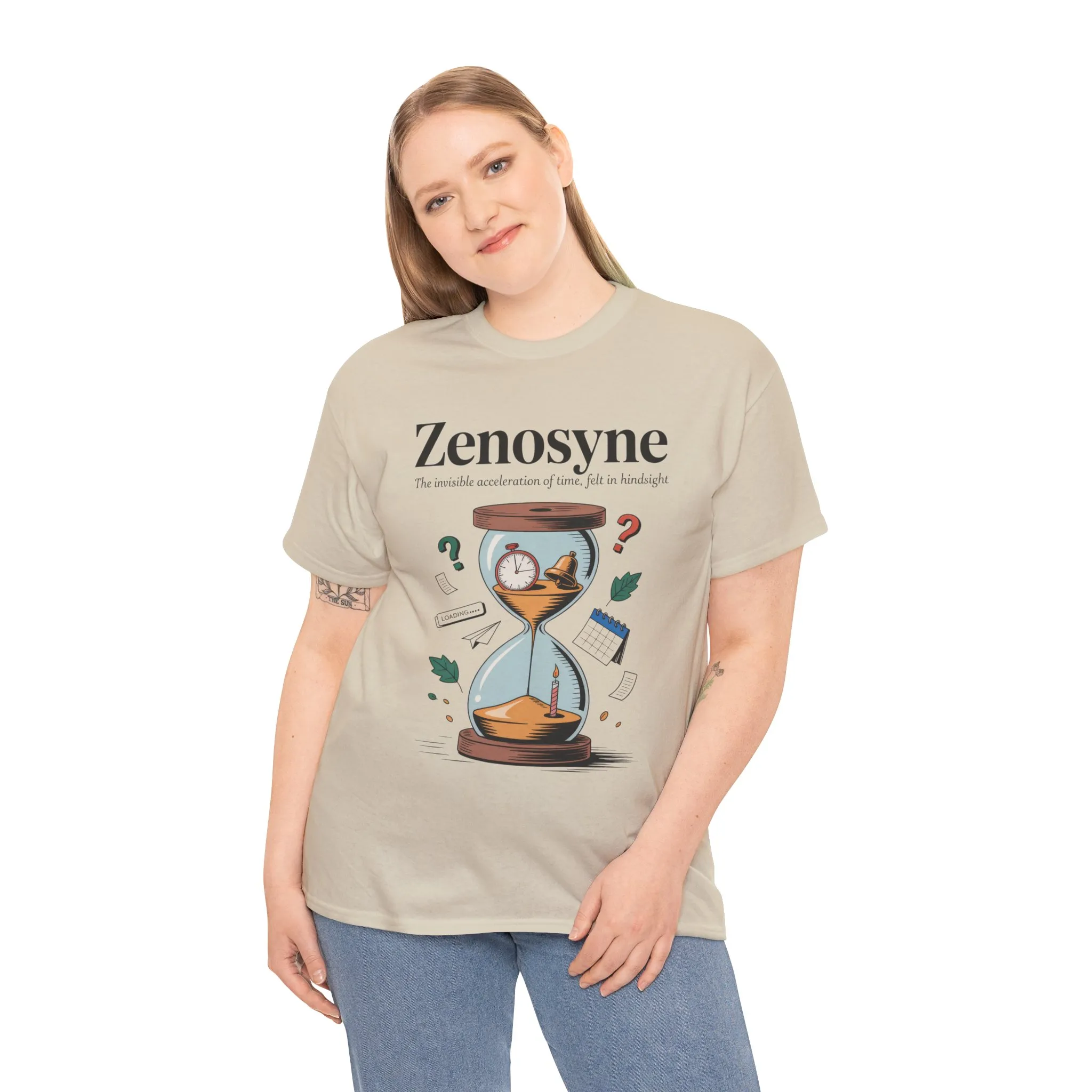 Zenosyne Unisex Heavy Cotton Tee, Aesthetic Word Tee, existential tee, Emotional Word Tee, Moody Graphic Tee, Philosophical Tee - Image 30