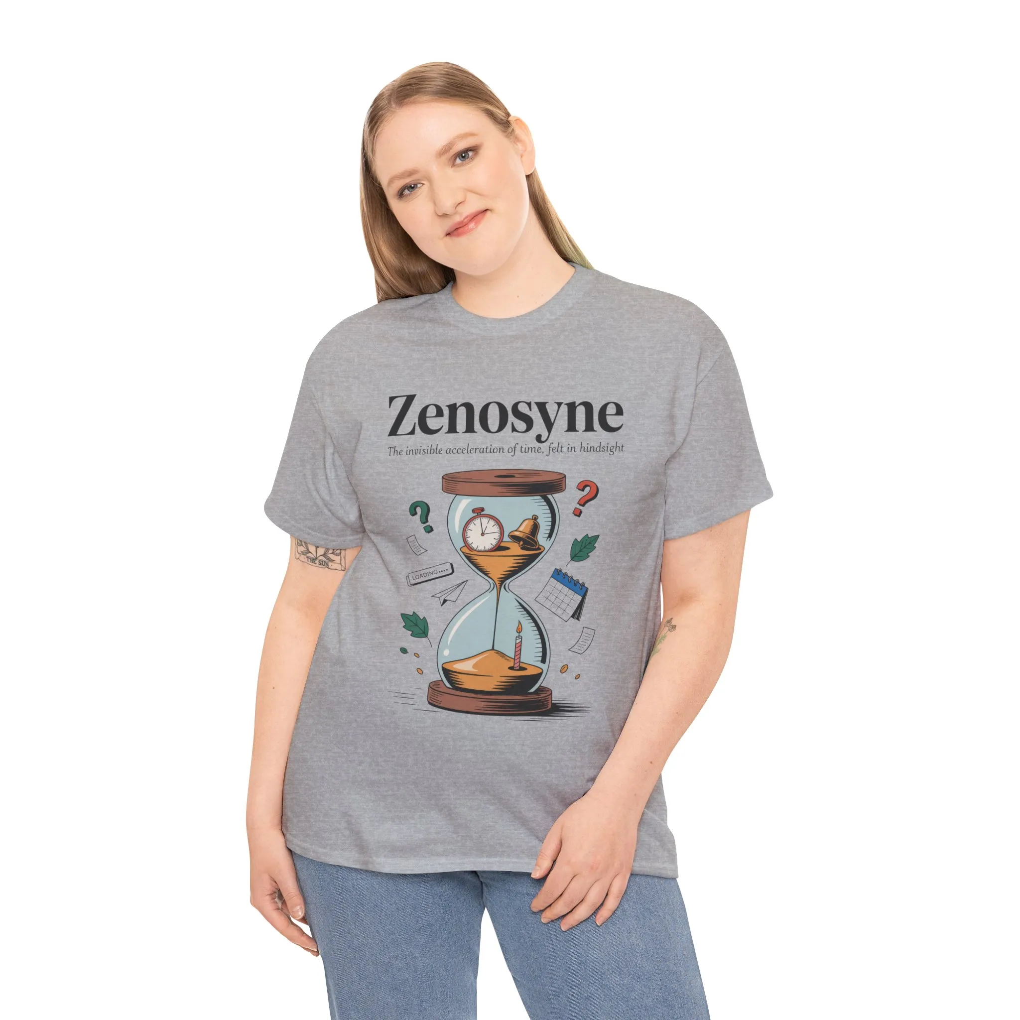 Zenosyne Unisex Heavy Cotton Tee, Aesthetic Word Tee, existential tee, Emotional Word Tee, Moody Graphic Tee, Philosophical Tee - Image 8