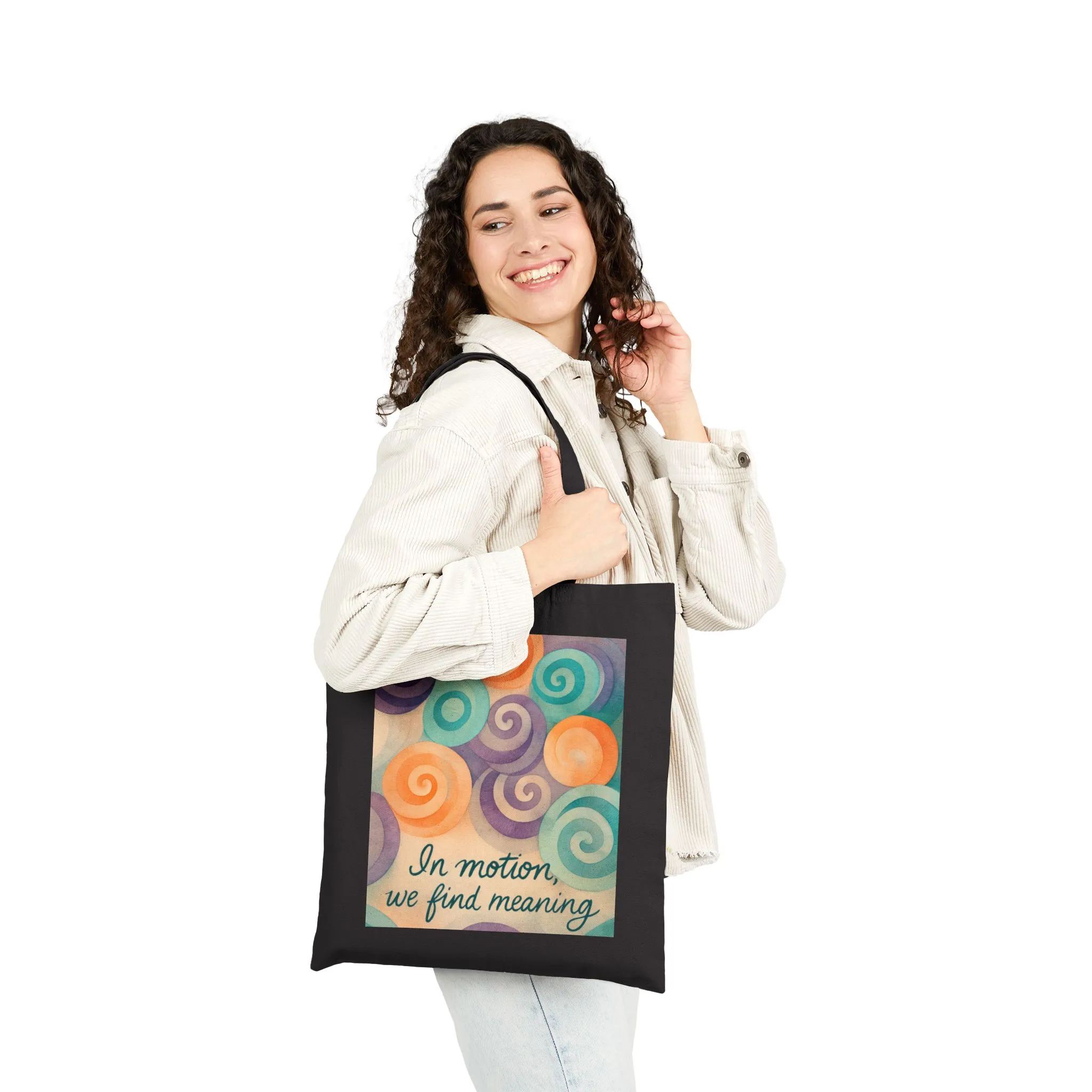 Inspirational Cotton Canvas Tote Bag, Eco-Friendly Shopping Bag, Gift for Friends, Motivational Art, Reusable Grocery Bag, Travel Companion - Image 8