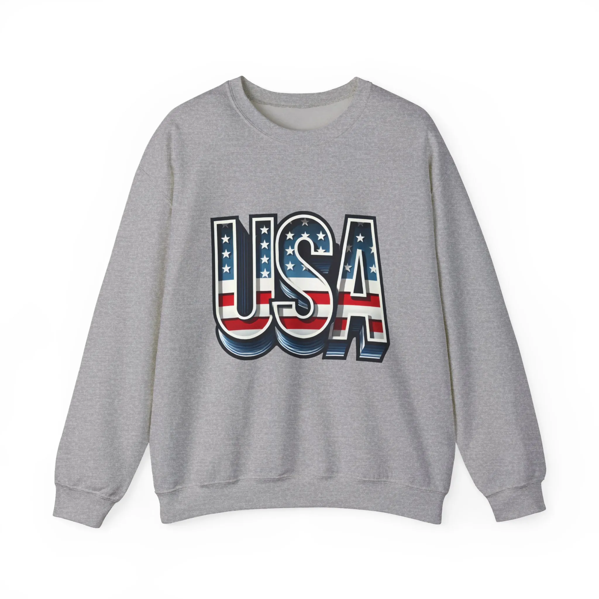 USA Patriotic Crewneck Sweatshirt for All Seasons, Cozy Sweatshirt for Independence Day, Casual Wear, Gift for Friends and Family - Image 7