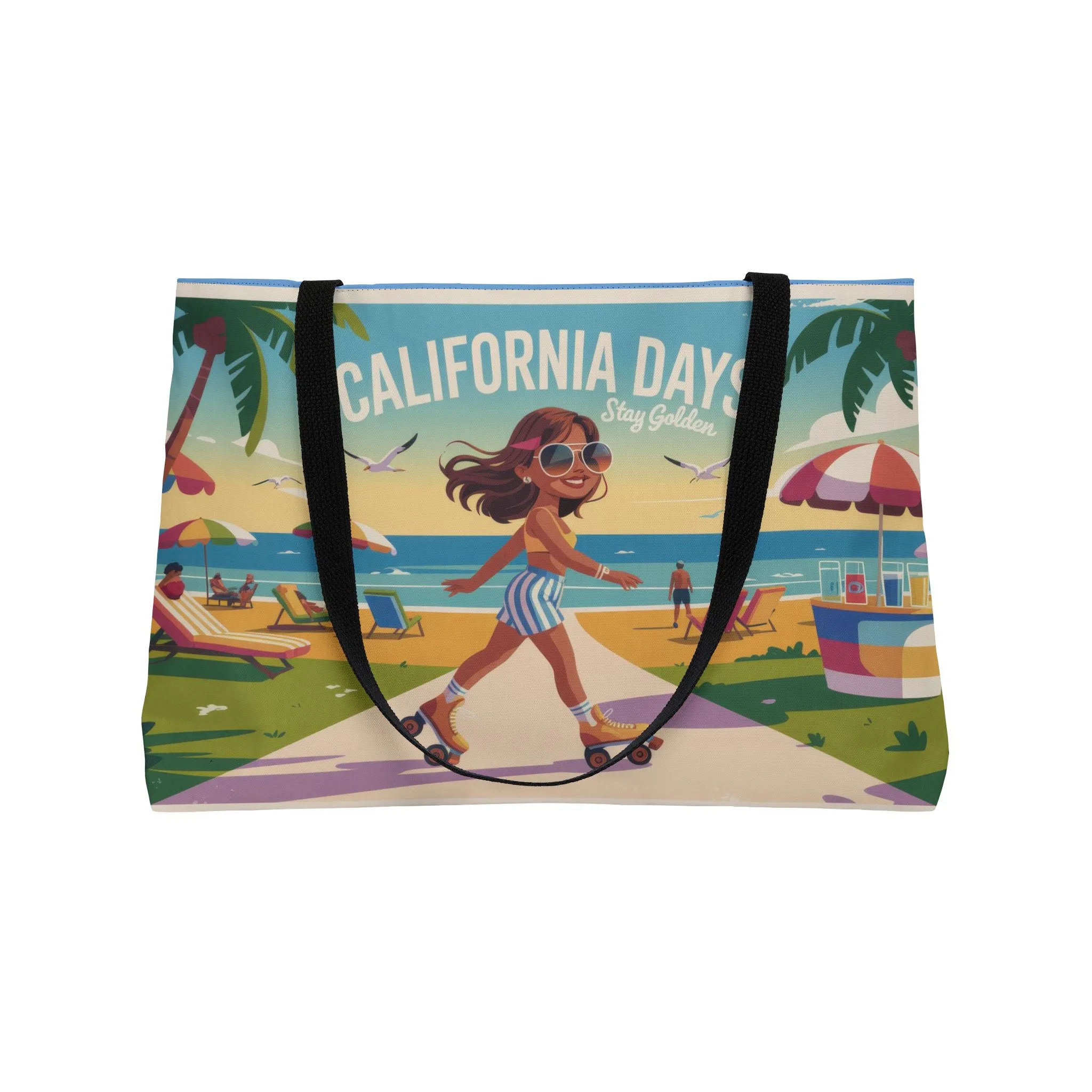 California Days Weekender Tote Bag | Summer Travel , Beach Essentials, Stylish Weekend Bag, Vacation Tote, Fun Day Out, Beach Bag - Image 5