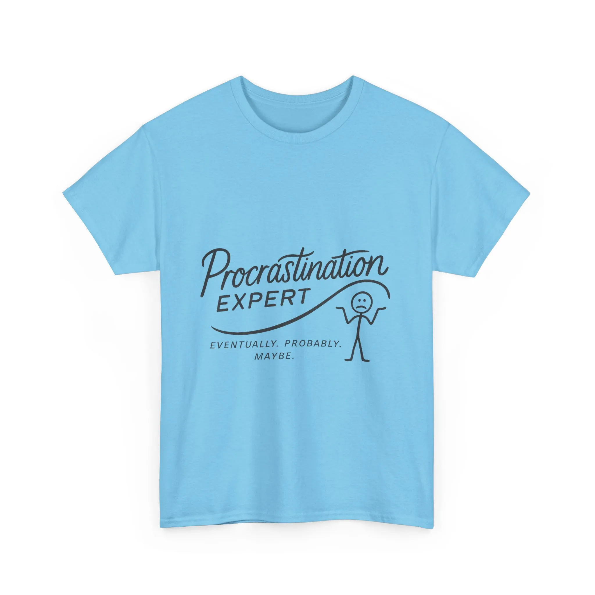 Procrastination Expert Women's Heavy Cotton Tee, Funny T-Shirt, Gift for Students, Casual Wear, Comfy Everyday Tee, Humor Shirt - Image 21