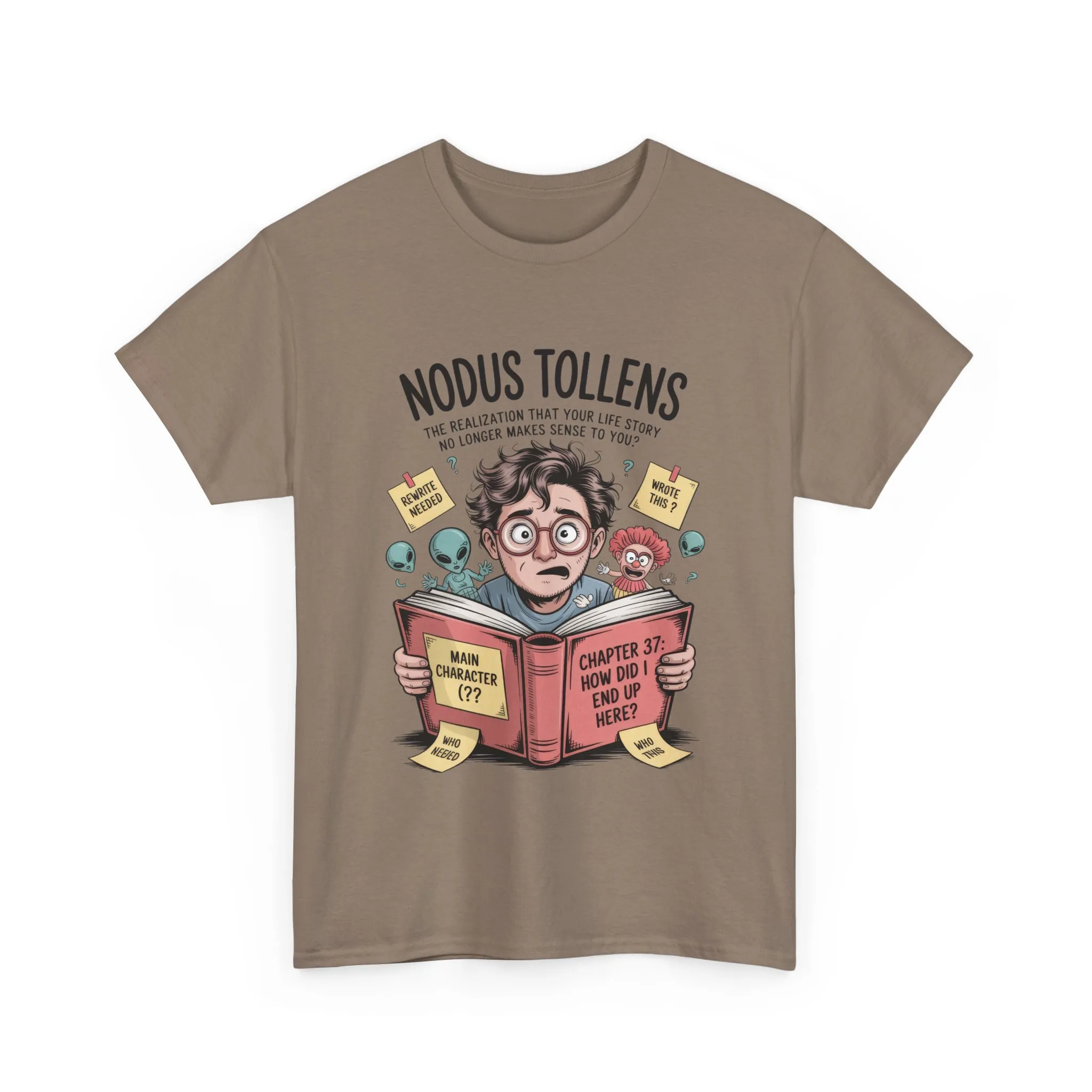 Nodus Tollens Men's T-Shirt, Men's Heavy Cotton Shirt, Latin Words, Moods & Modes, Self-Awareness, Quirky Humor Shirt - Image 9