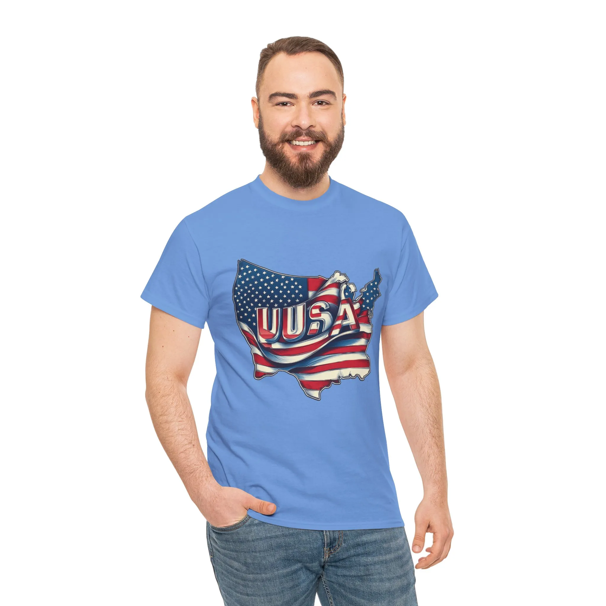 Patriotic Unisex Tee, USA Flag Design, Perfect for Independence Day, 4th of July, Gifts, Casual Wear, Festival - Image 21
