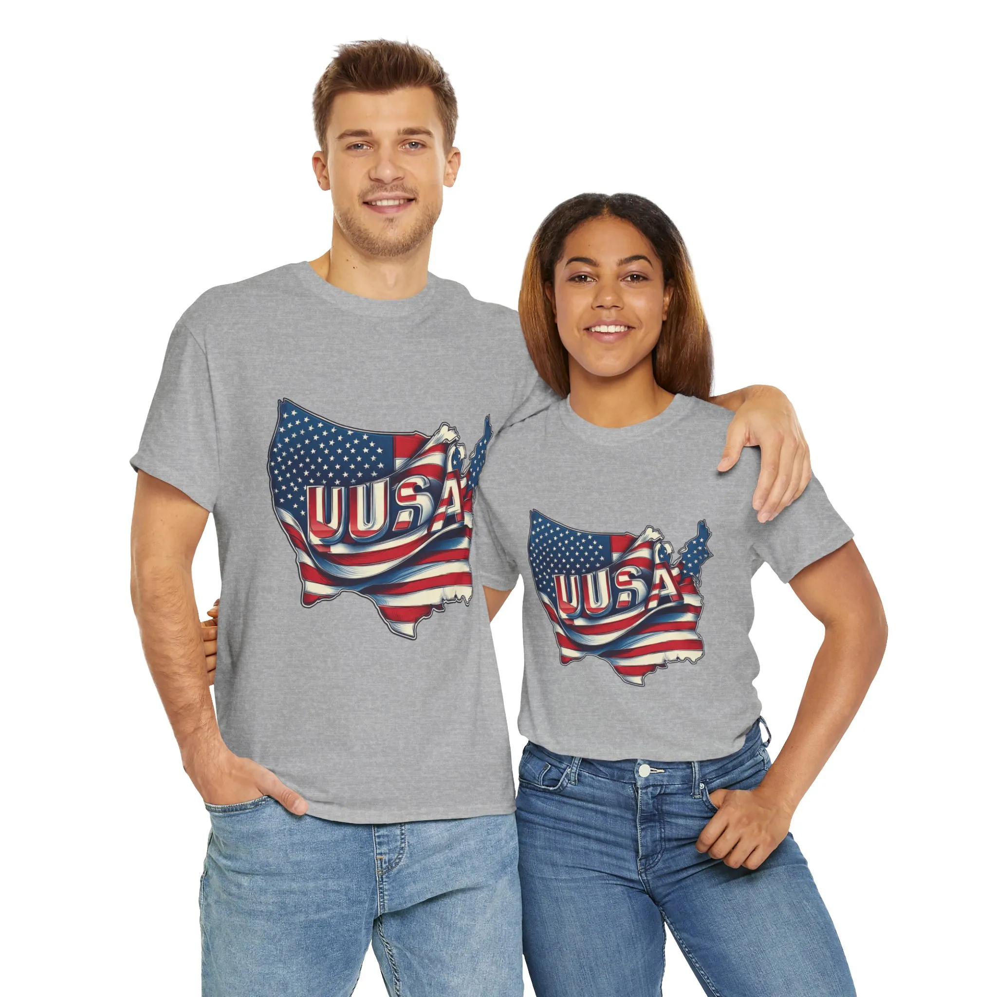 Patriotic Unisex Tee, USA Flag Design, Perfect for Independence Day, 4th of July, Gifts, Casual Wear, Festival - Image 9