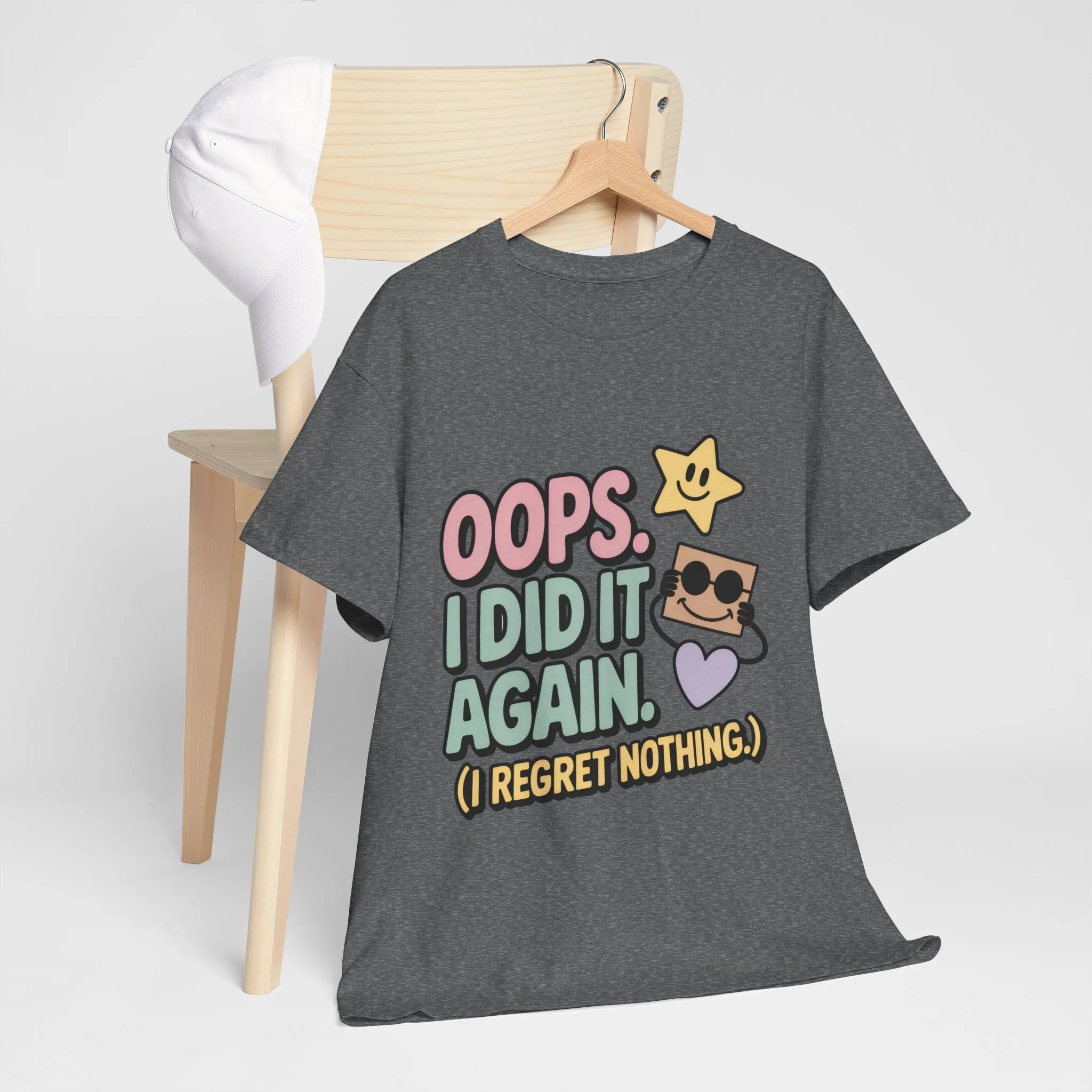 Retro Graphic Tee, Oops I Did It Again Shirt, Funny Women's T-shirt, Casual Statement Wear, Positive Message Women's T-Shirt - Image 12